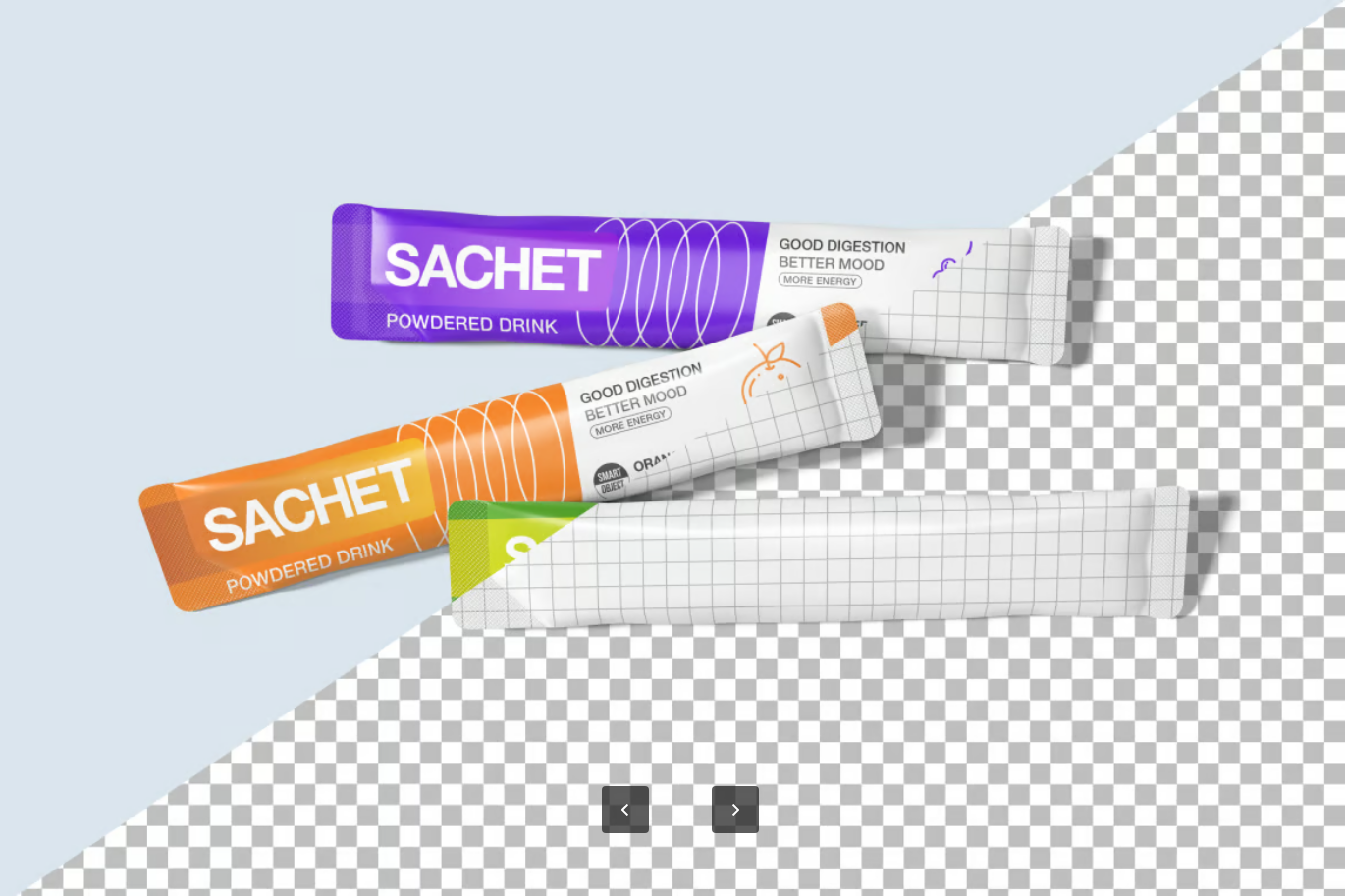 2025新款Long Sachet PSD分层样机素材可编辑香囊包装设计MockupLong Sachet Mockup-果觅网