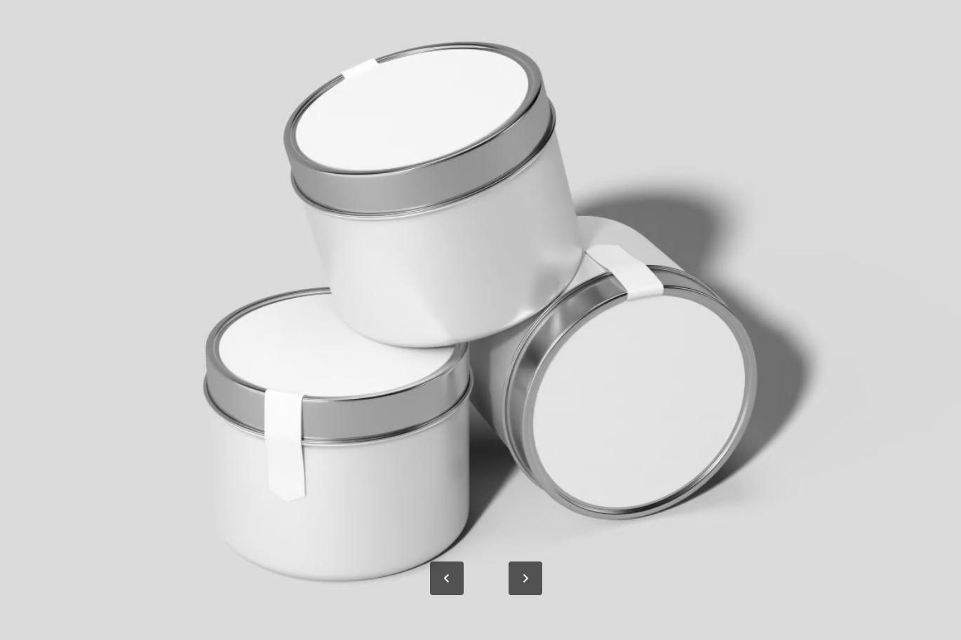 PS分层可编辑3D立体高精度铝罐样机 ins风金属质感包装设计素材Aluminum Jar Mockup-果觅网