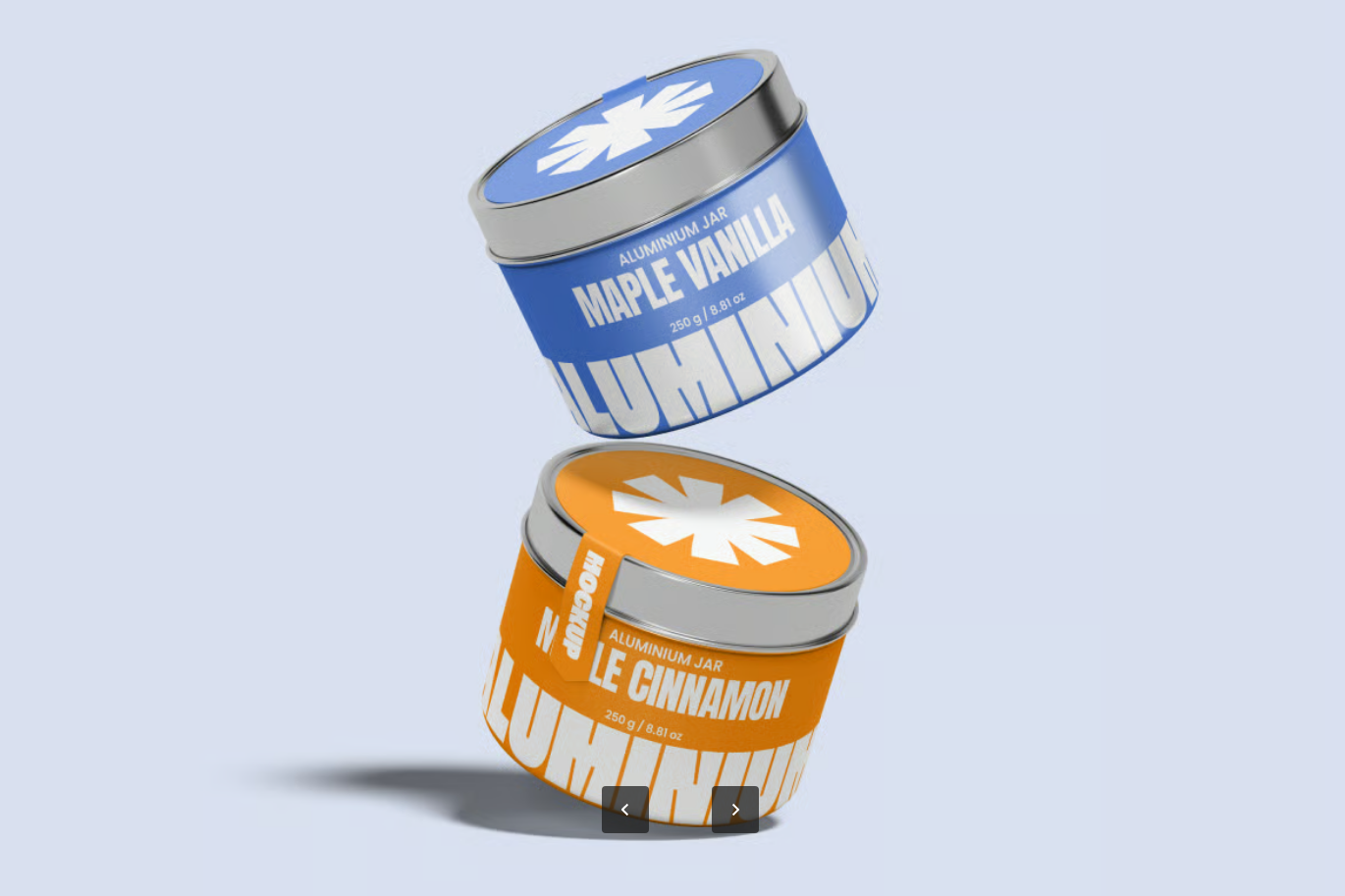 PS分层可编辑3D立体高精度铝罐样机 ins风金属质感包装设计素材Aluminum Jar Mockup-果觅网