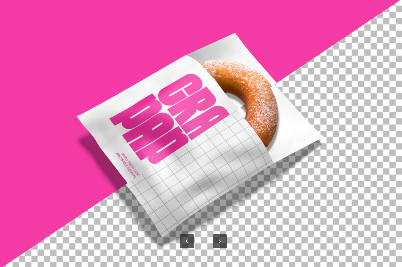 面包纸袋PS样机PSD分层可编辑包装设计素材高清300dpiBread Paper Bag Mockup-果觅网