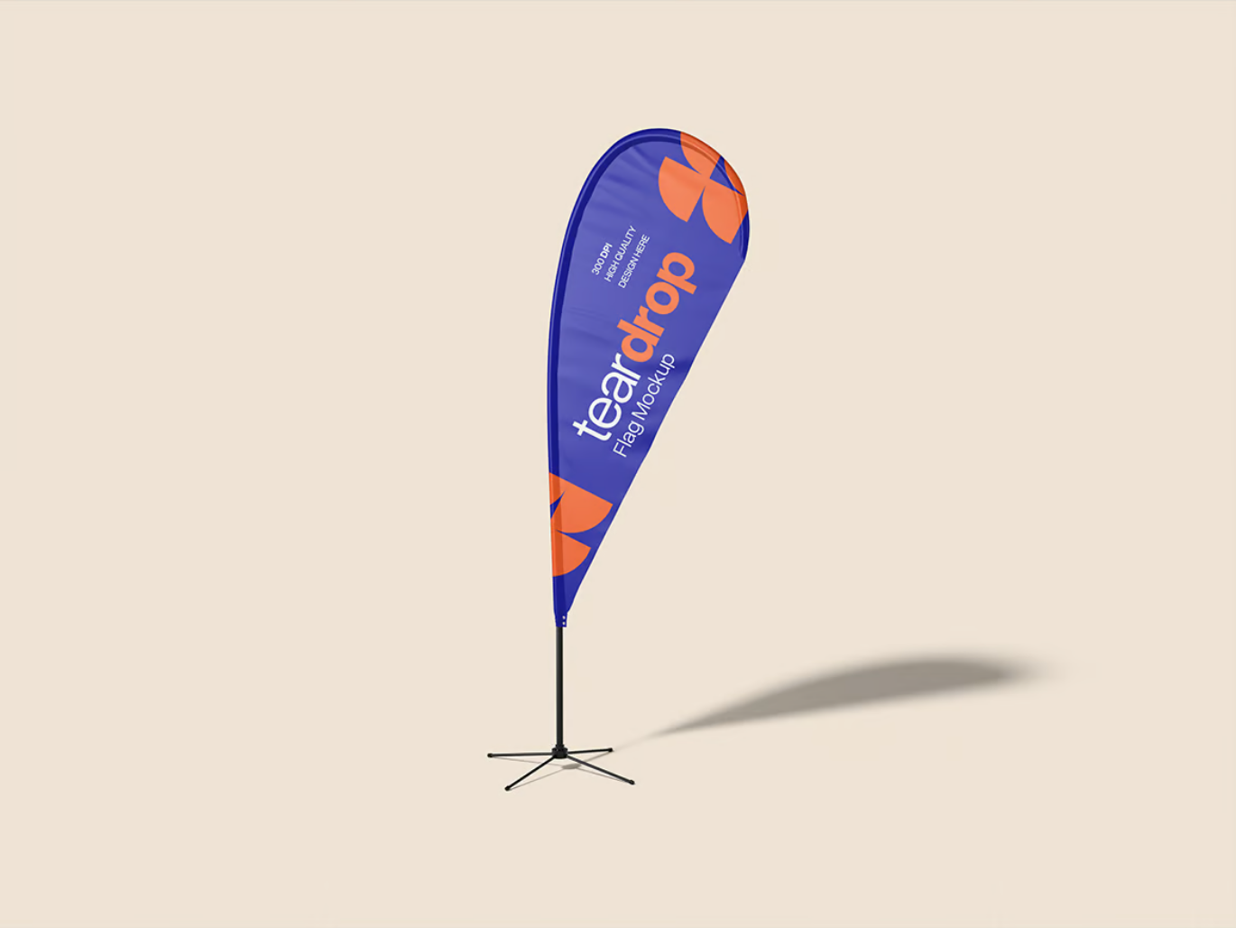 高端国旗PSD样机分层可编辑旗帜设计模板节日庆典素材Flag Mockup-果觅网