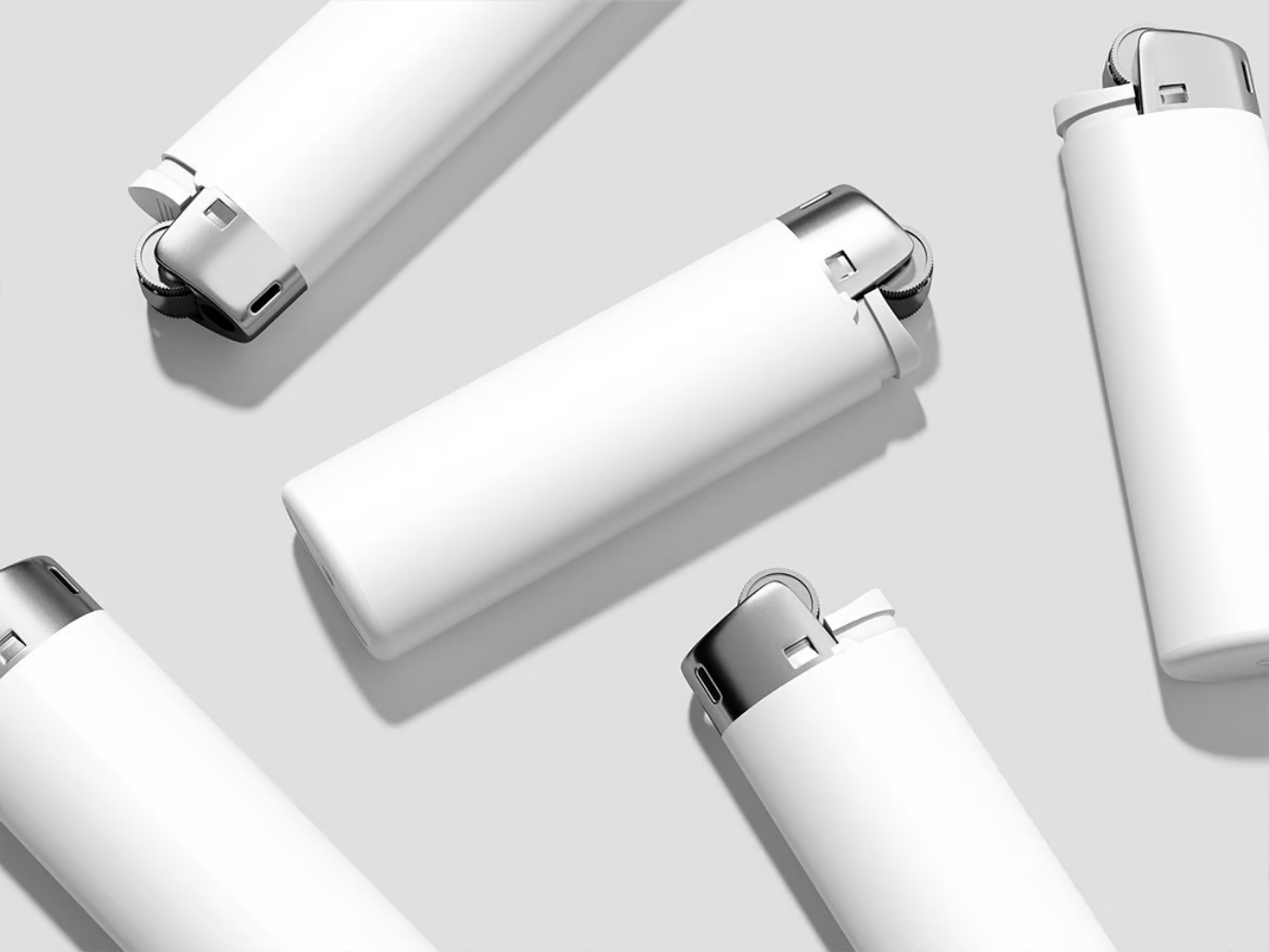 PS分层可编辑打火机3D样机 PSD高分辨率设计素材AI兼容包装展示Lighter Mockup-果觅网