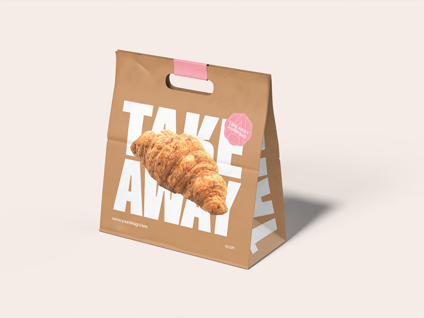 高端PSD分层纸袋样机Mockup可编辑智能对象多角度展示PS样机素材Paper Bag Mockup-果觅网