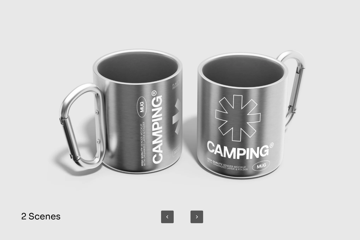 G6469 PS分层珐琅杯3D样机 PSD可替换设计高分辨率马克杯多角度展示Enamel Mug Mockup
