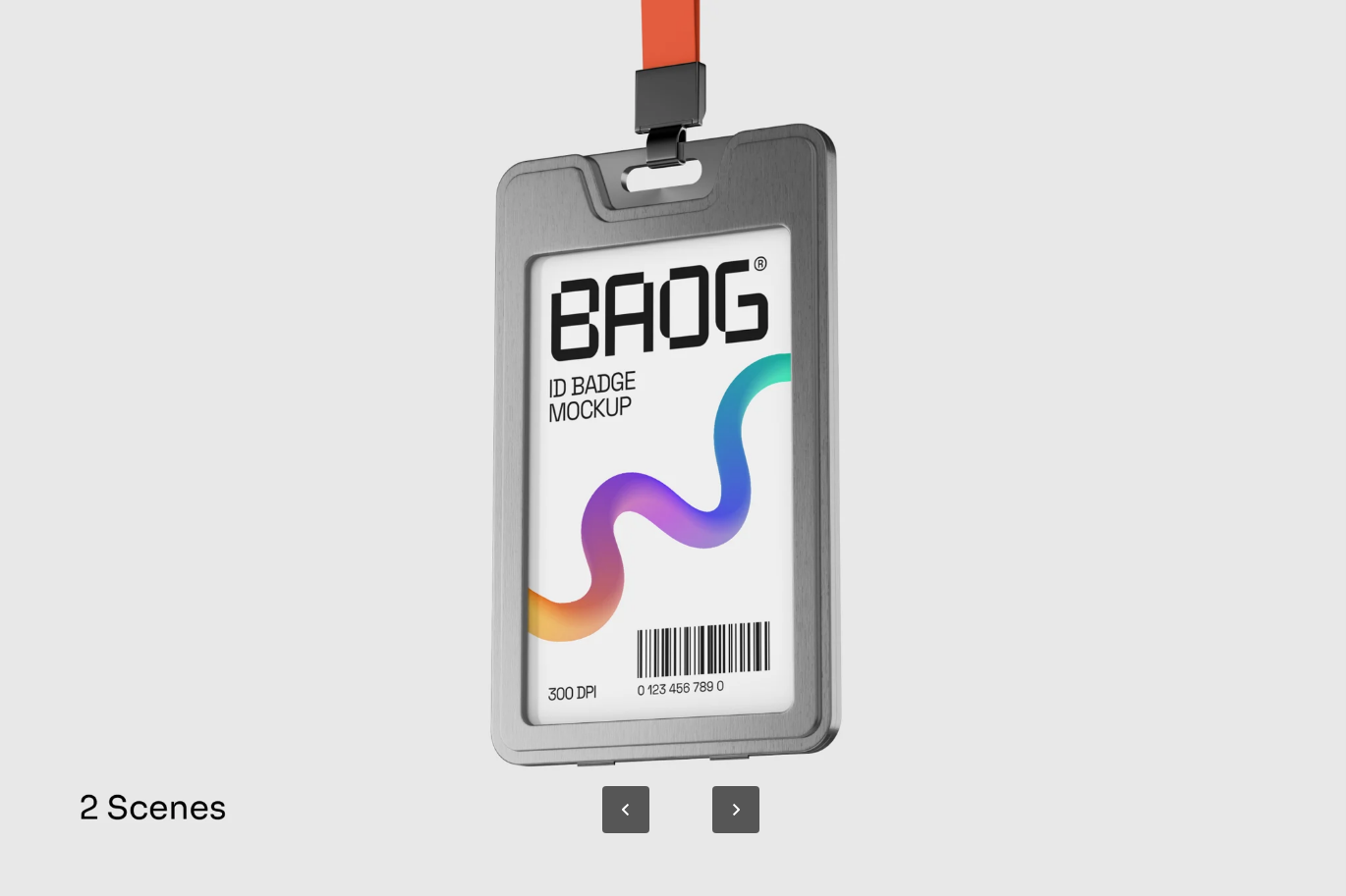 G6474 2025新款PSD分层ID卡样机模板可编辑智能对象VIP专享ID Card Mockup