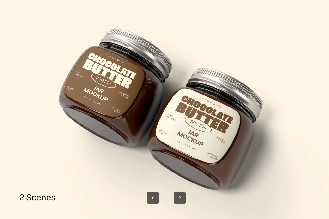 G6475 2025新款PSD分层玻璃罐样机 可编辑高分辨率Jar Mockup电商素材Jar Mockup