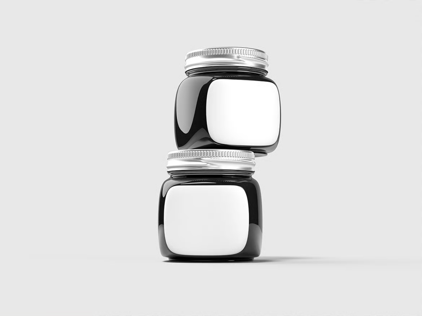 2025新款PSD分层玻璃罐样机 可编辑高分辨率Jar Mockup电商素材Jar Mockup-果觅网