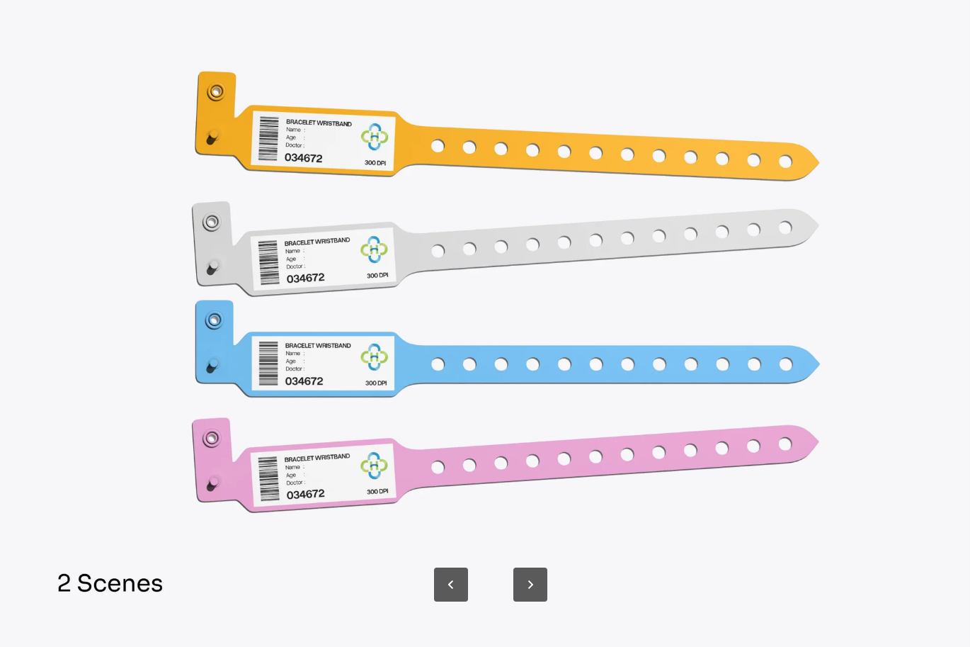 G6476 医疗手环PSD分层样机智能手环UI设计可编辑高保真模板Medical Wristband Mockup
