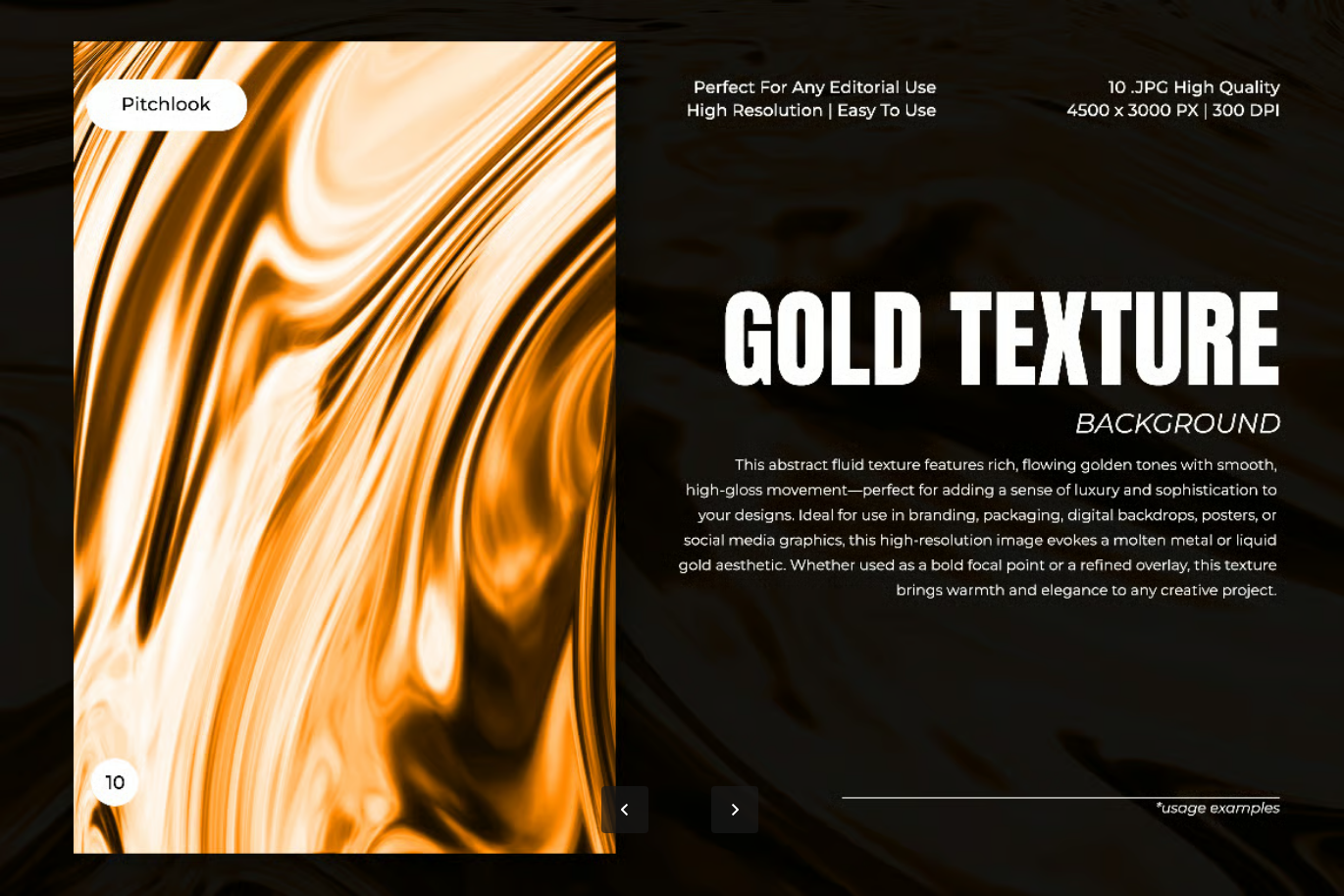 高端大气金色肌理背景图高清质感PPT海报设计素材可印刷Gold Texture Background-果觅网