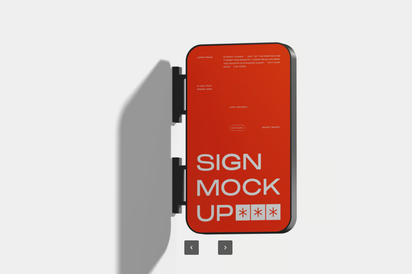 PS样机广告牌招牌设计展示效果PSD分层高清可编辑门头素材Sign Mockup-果觅网