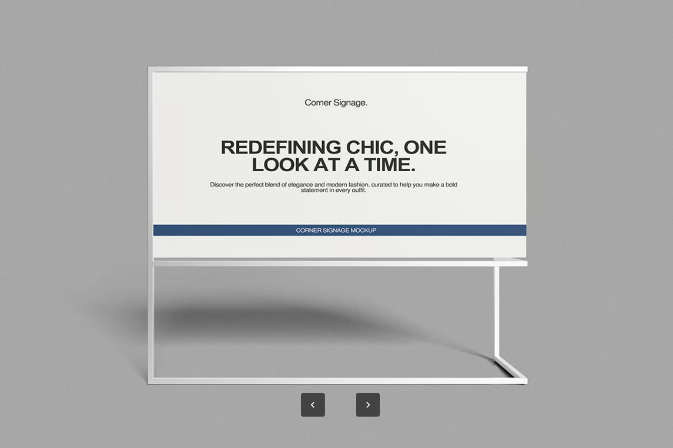 2025最新PS样机Mockup广告牌店铺招牌高清可编辑PSD分层文件设计素材Signage Mockup-果觅网