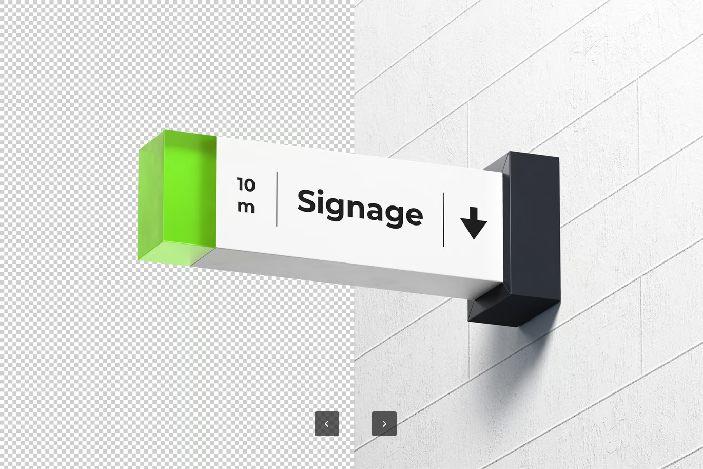 广告牌PSD分层样机UI设计师必备高清智能对象Signage Mockup-果觅网