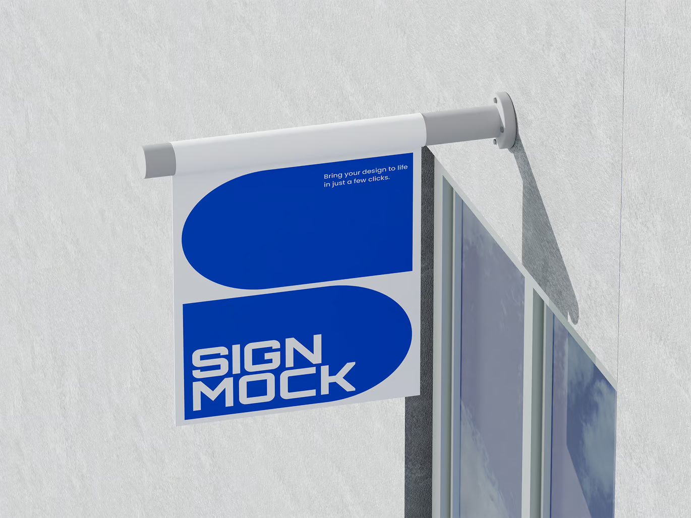PS样机展板广告牌设计高清可编辑分层PSD门头招牌效果图素材Signage Mockup-果觅网