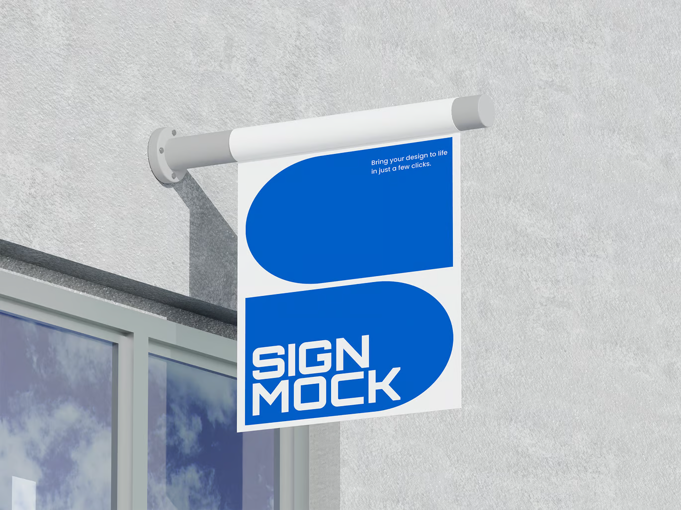 PS样机展板广告牌设计高清可编辑分层PSD门头招牌效果图素材Signage Mockup-果觅网