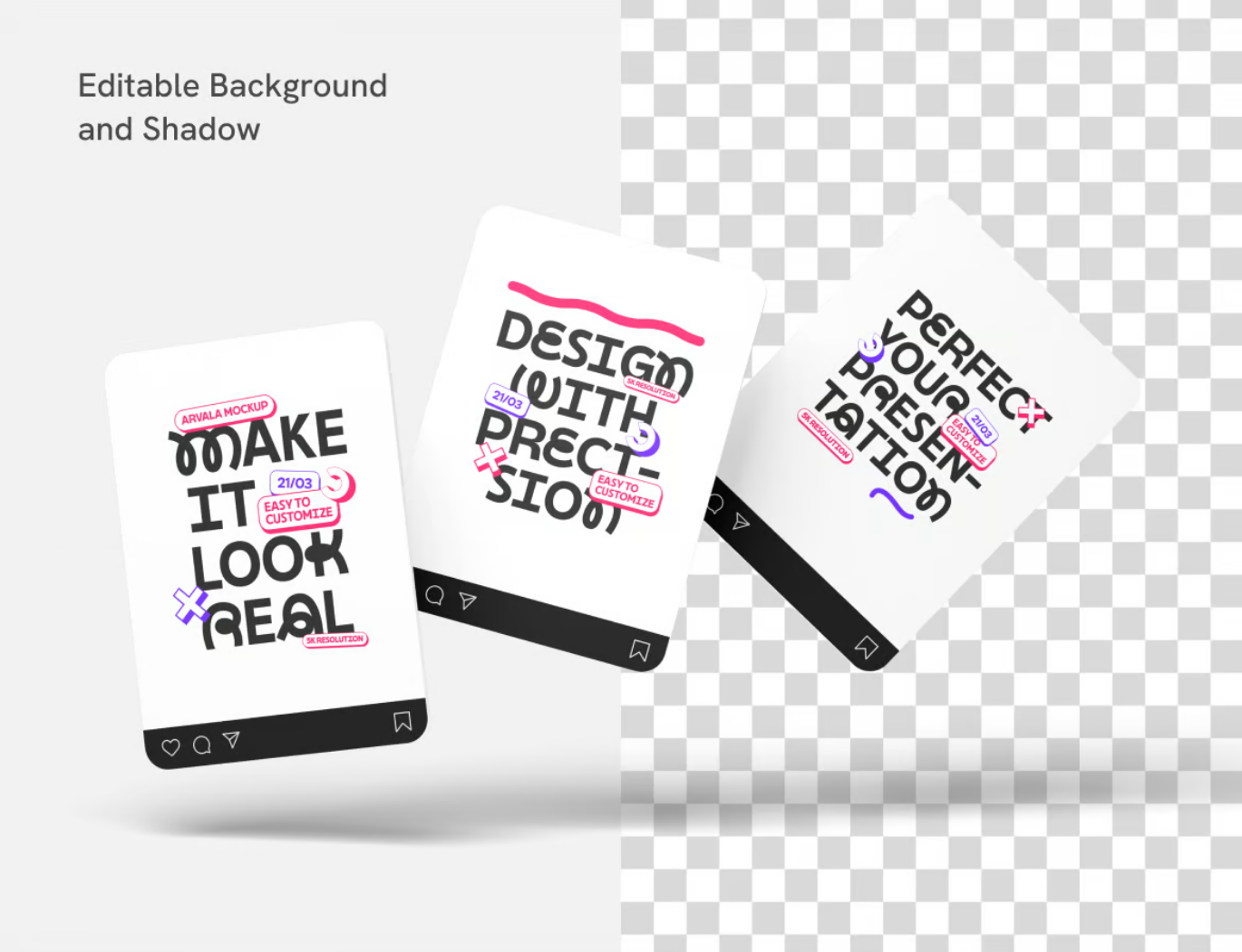 2024新款Instagram样机PSD分层可编辑模板高清分辨率设计师必备素材Intagram Post Mockup-果觅网