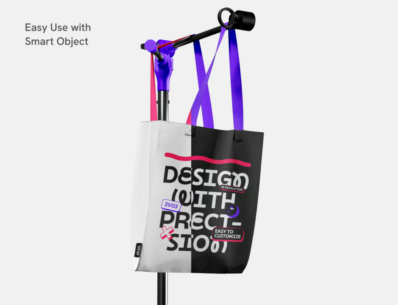 可编辑Tote包样机PSD分层设计素材高质量托特包MockupTotebag Mockup-果觅网