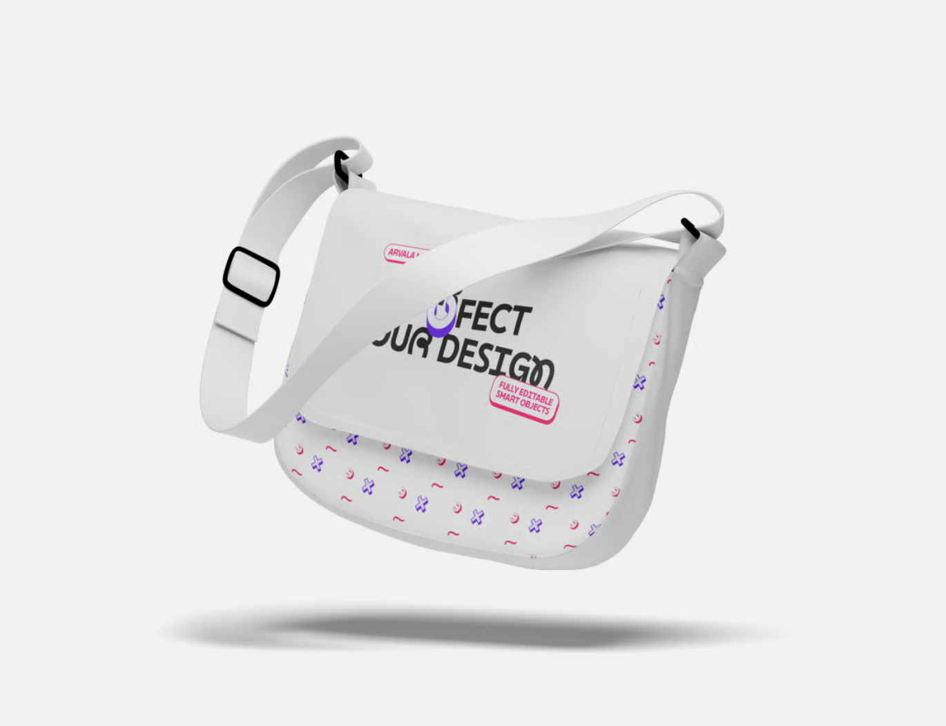 G6548 PS样机斜挎包Mockup分层设计透明背景电商广告素材Shoulder Bag Mockup