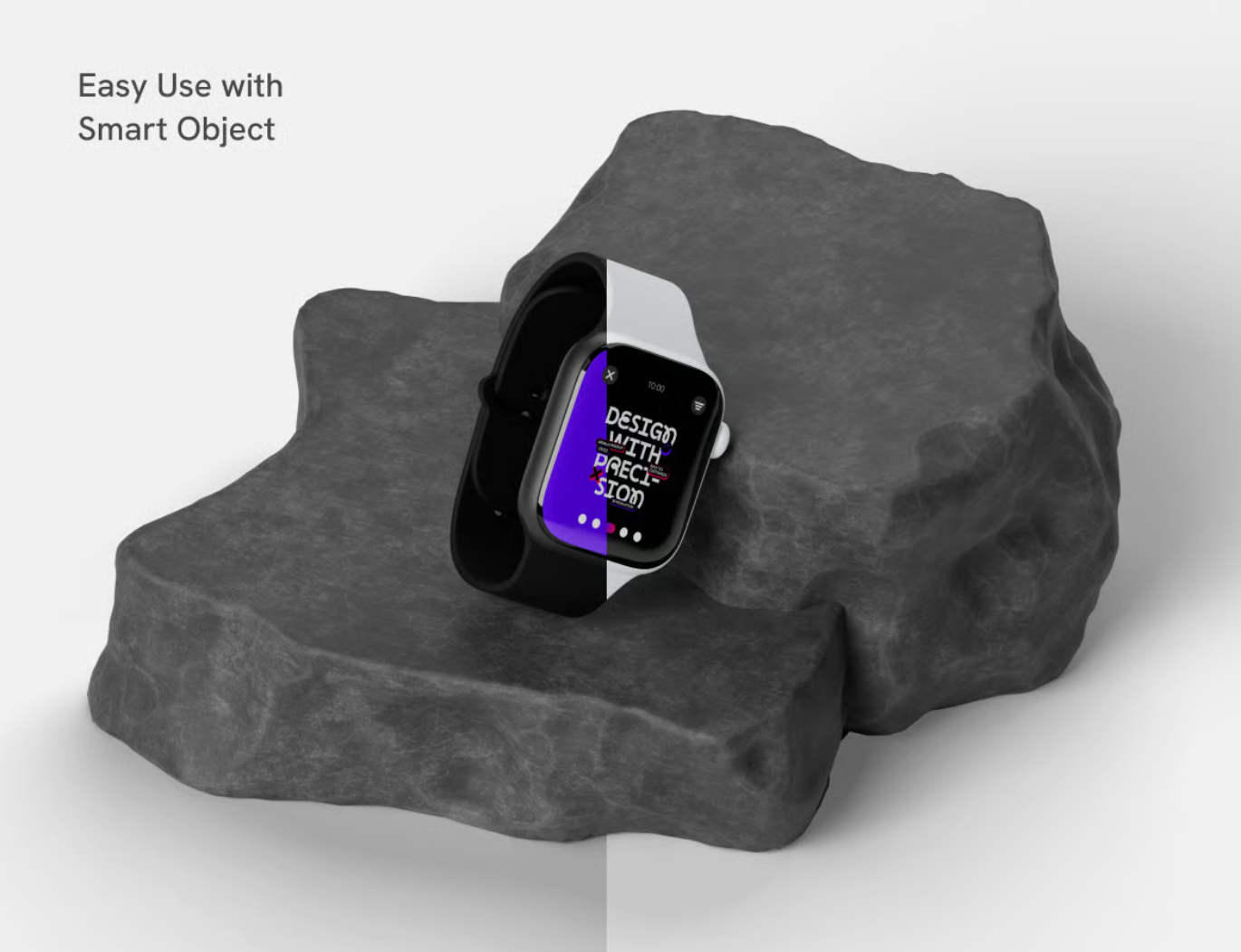 Apple Watch样机PSD分层可编辑模板UI设计师专用高保真Apple Watch Mockup-果觅网