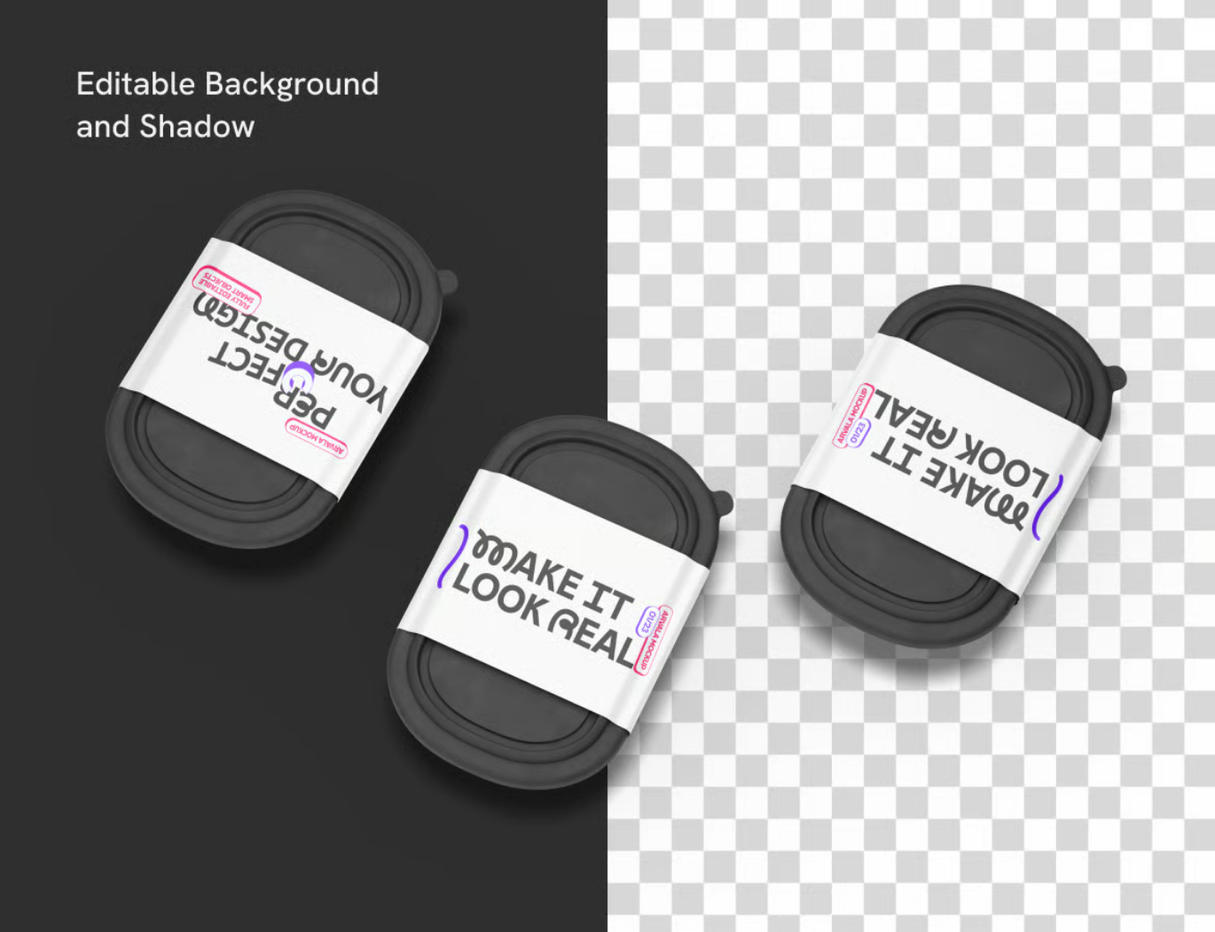 高端食品包装PSD分层样机可编辑立体展示设计素材Food Packaging Mockup-果觅网