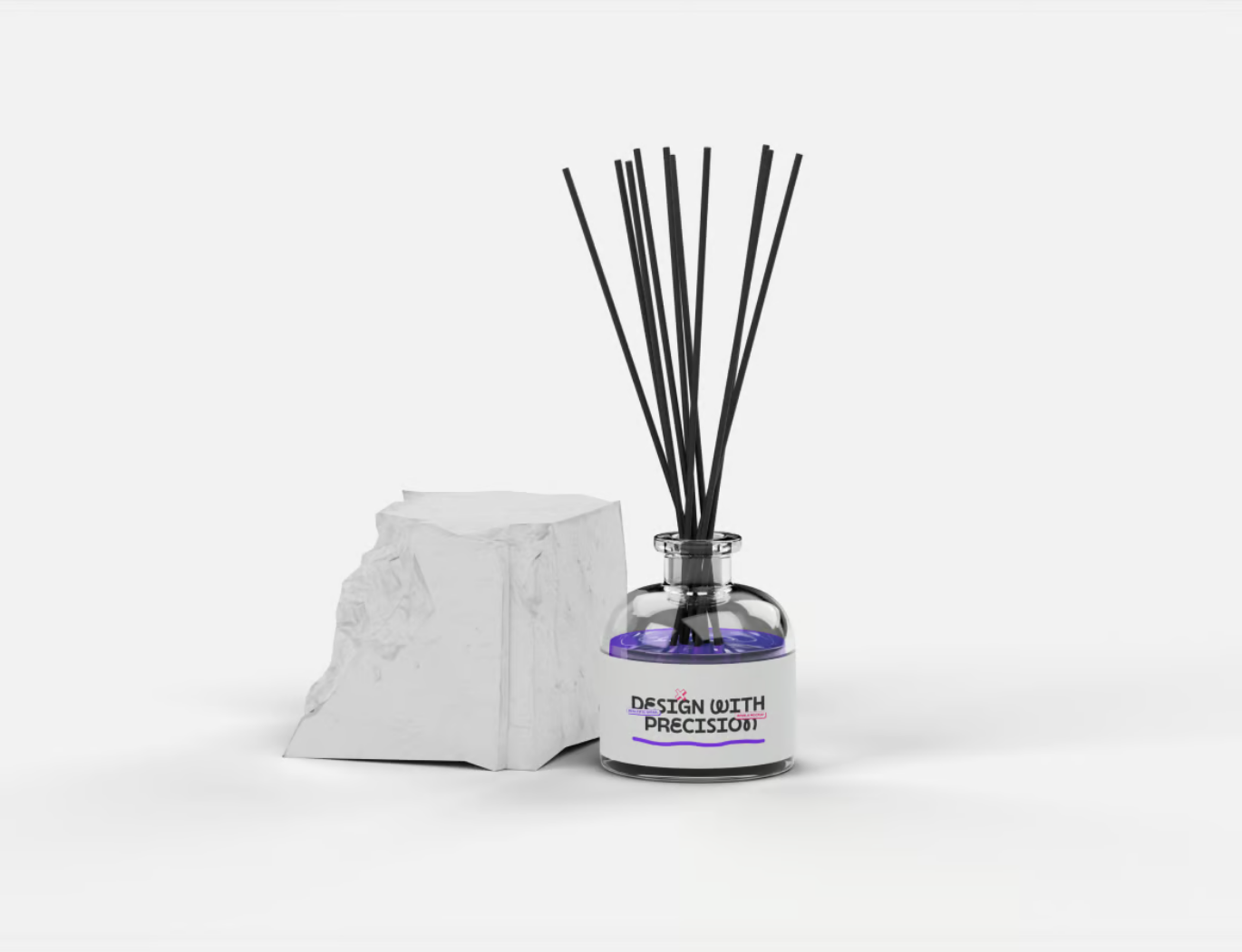 高端PS样机香薰瓶分层PSD可编辑3D效果实景展示设计素材Reed Diffuser Mockup-果觅网