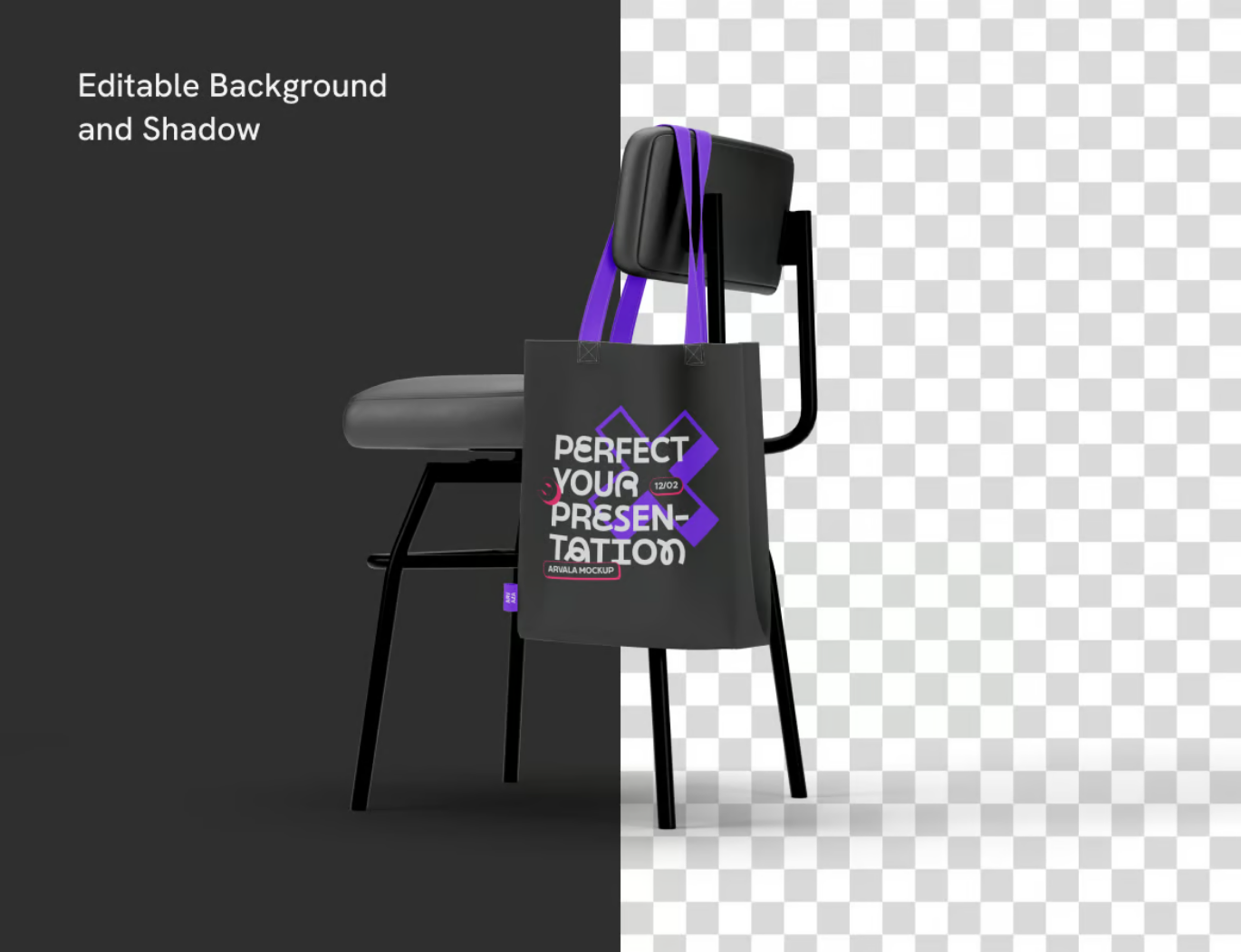 PSD分层可编辑Tote包样机Mockup高质量设计师必备多角度Totebag Mockup-果觅网