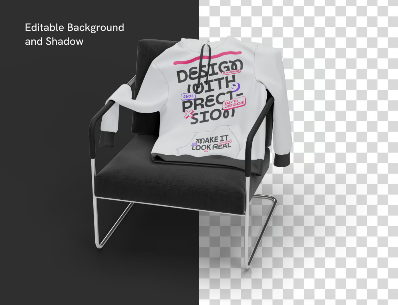 2025新款PS样机卫衣模板高质量PSD分层可编辑设计师必备Hoodie Mockup-果觅网