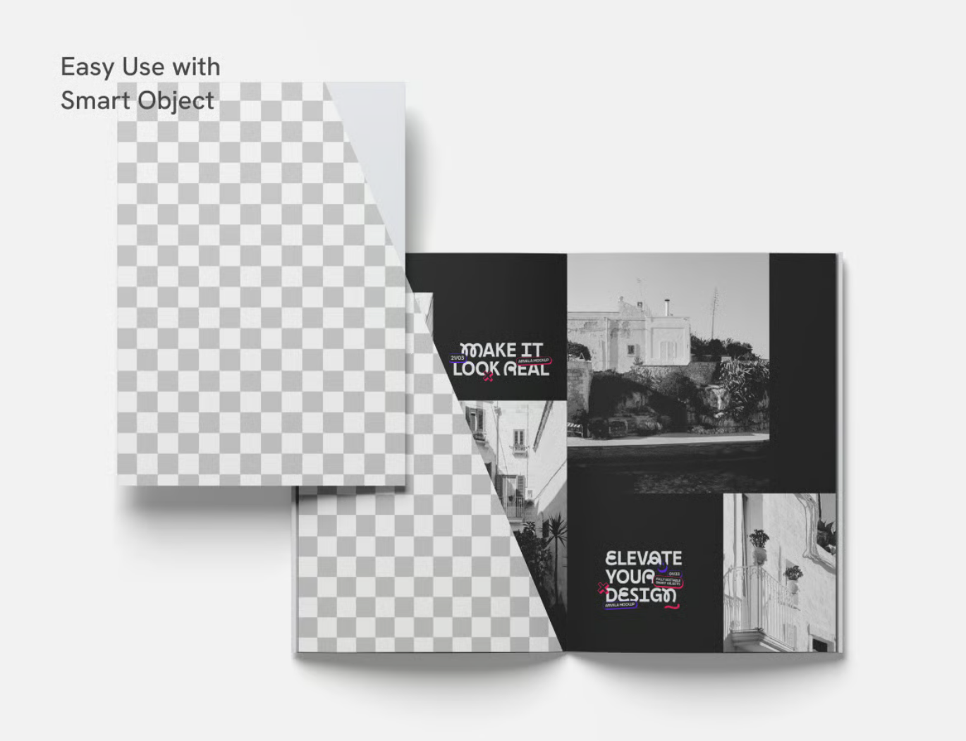 PS样机杂志模板可编辑PSD分层高端A4印刷效果2024新款设计师必备Magazine Mockup-果觅网