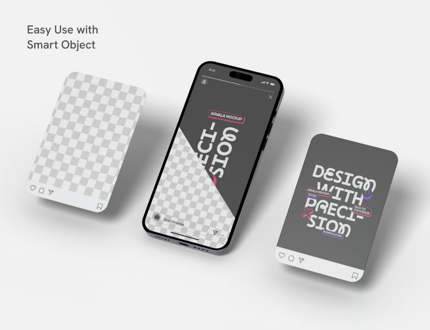 Instagram样机PSD分层素材包多场景套装可编辑设计mockup模板Instagram Set Mockup-果觅网