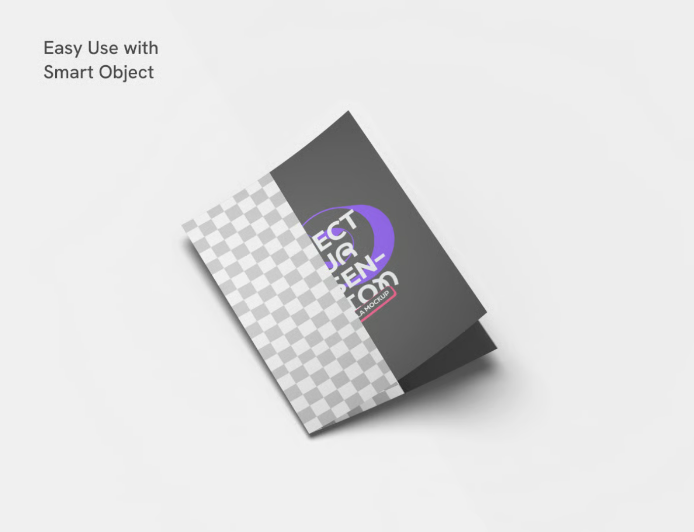 【PSD分层】高质量折页宣传册样机模板 可编辑印刷级PS样机素材Bifold Brochure Mockup-果觅网