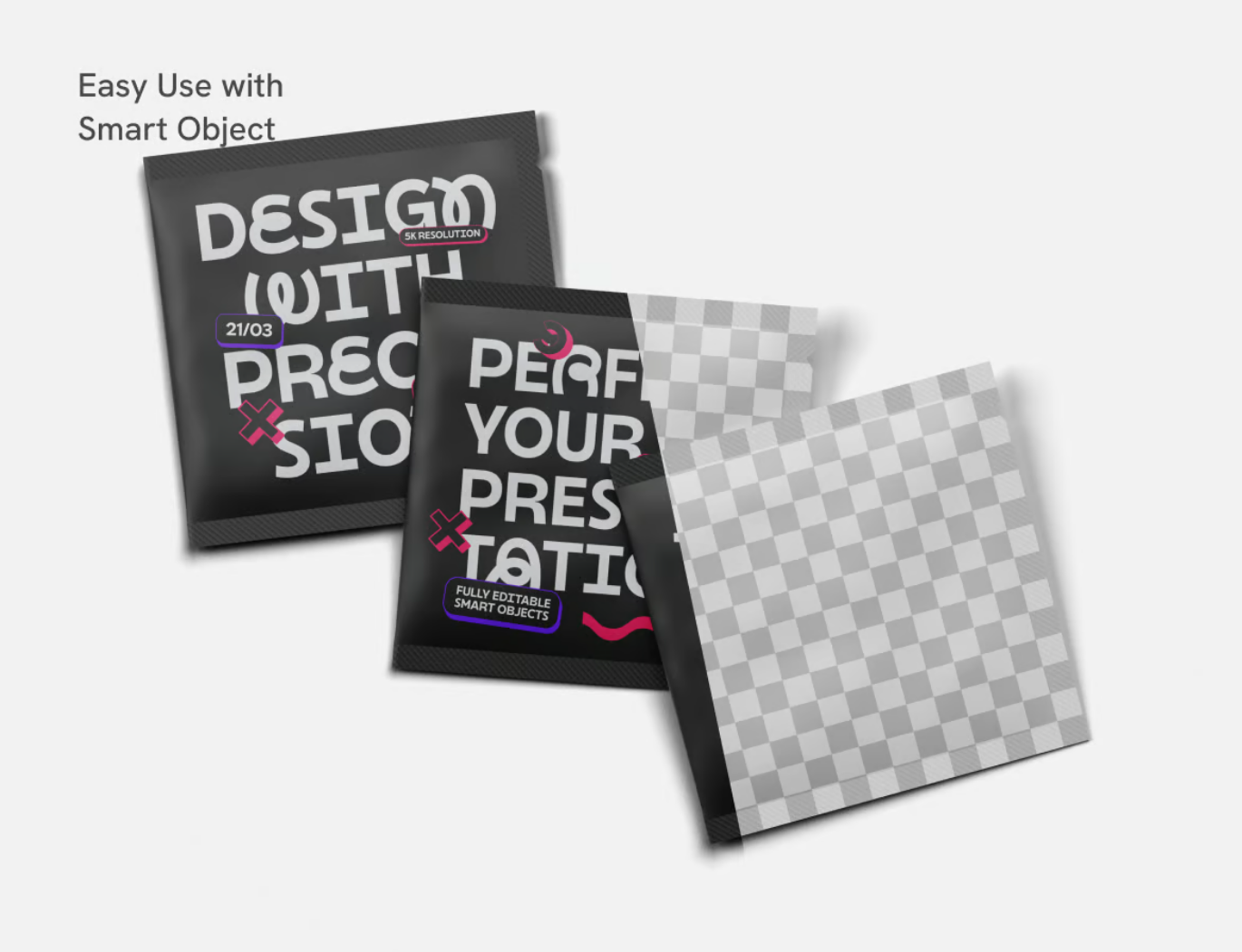 PS样机 Sachet包装立体分层可编辑PSD源文件高端质感设计素材Sachet Packaging Mockup-果觅网