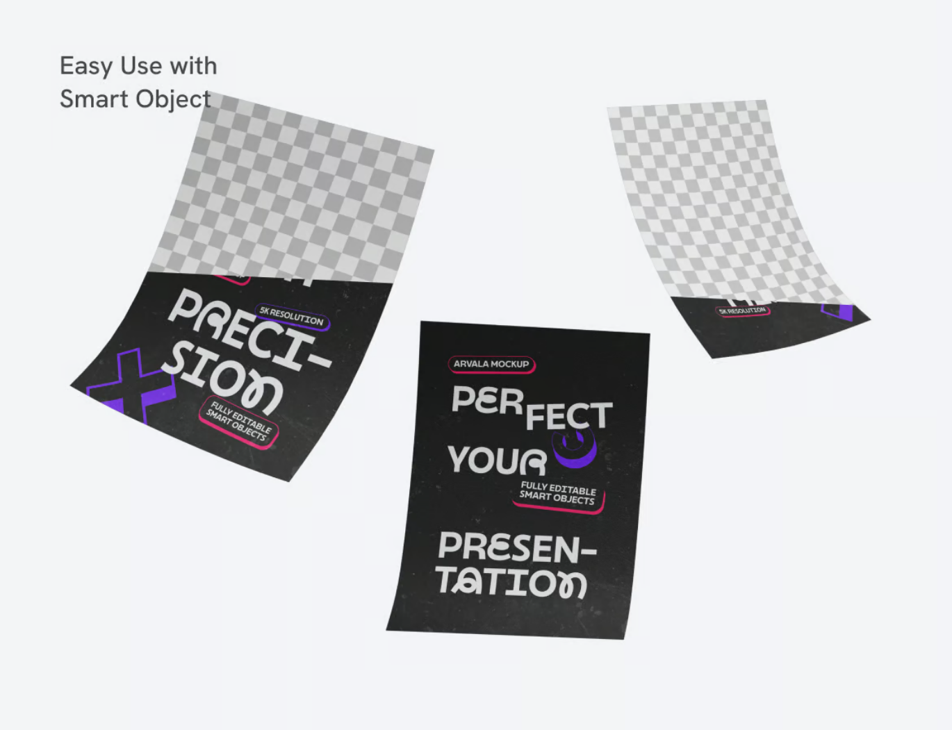 PS样机纸质海报PSD分层可编辑高分辨率设计素材模板免费下载Paper Poster Mockup-果觅网