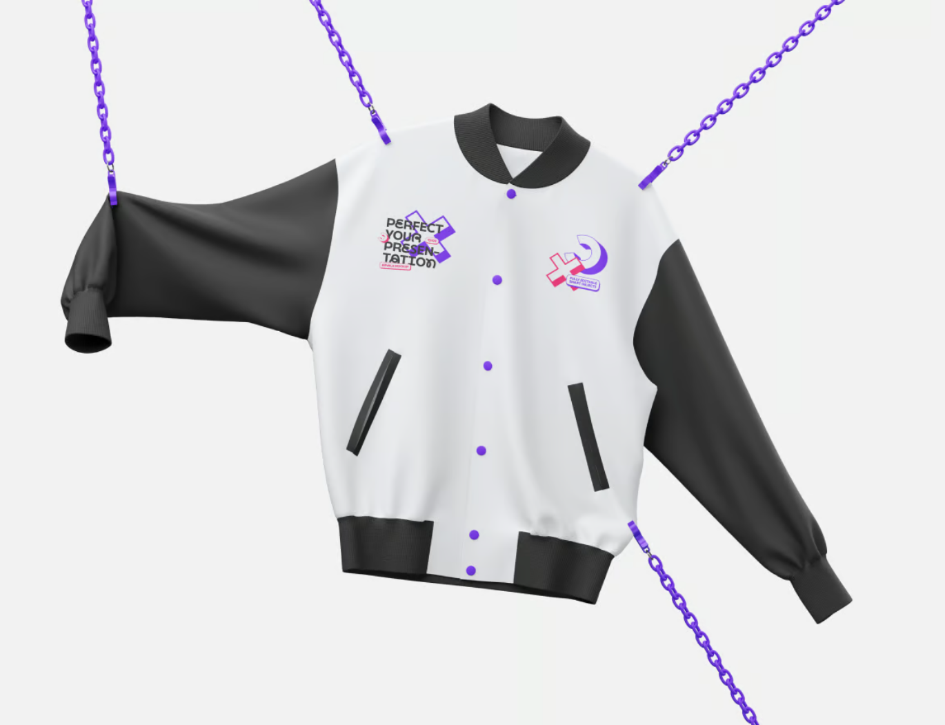 PS样机棒球服外套Mockup模板PSD分层高清设计素材Varsity Jacket Mockup-果觅网