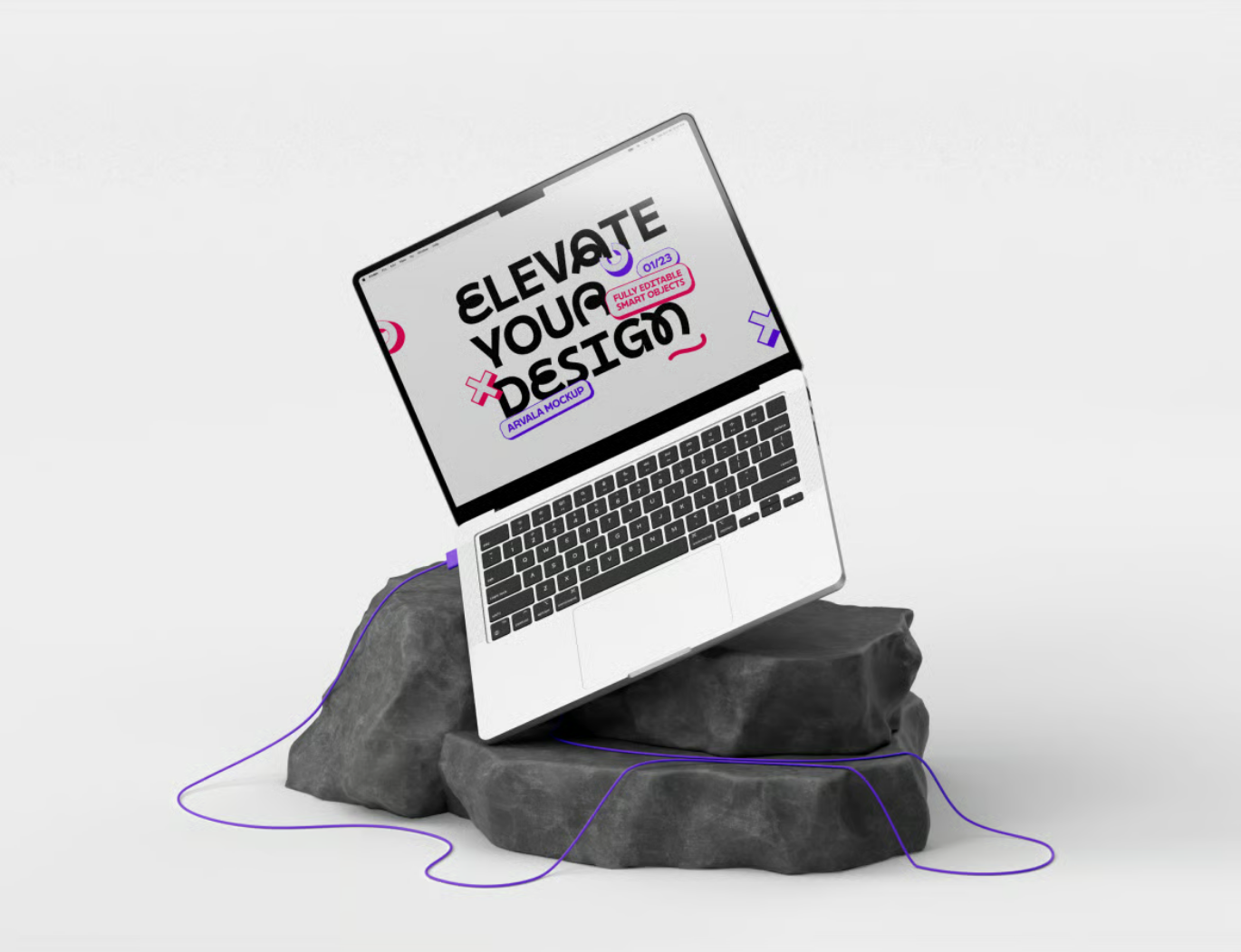 2025新款Macbook Pro样机素材PSD分层高保真多角度展示设计师必备Macbook Pro Mockup-果觅网
