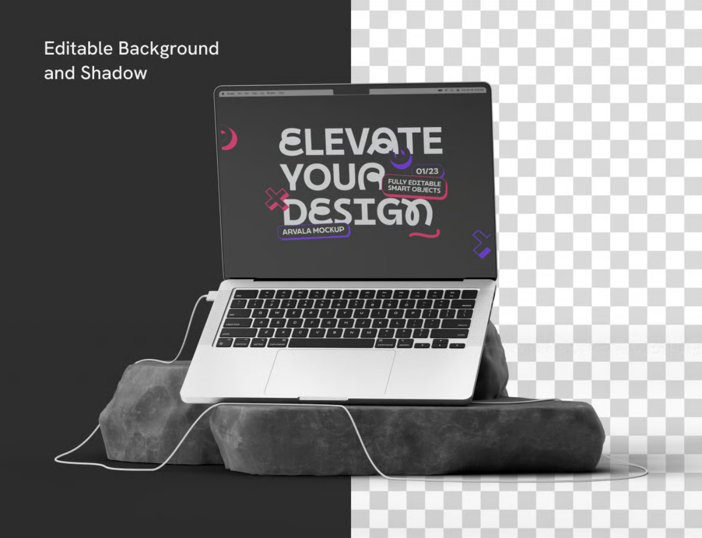2025新款Macbook Pro样机素材PSD分层高保真多角度展示设计师必备Macbook Pro Mockup-果觅网