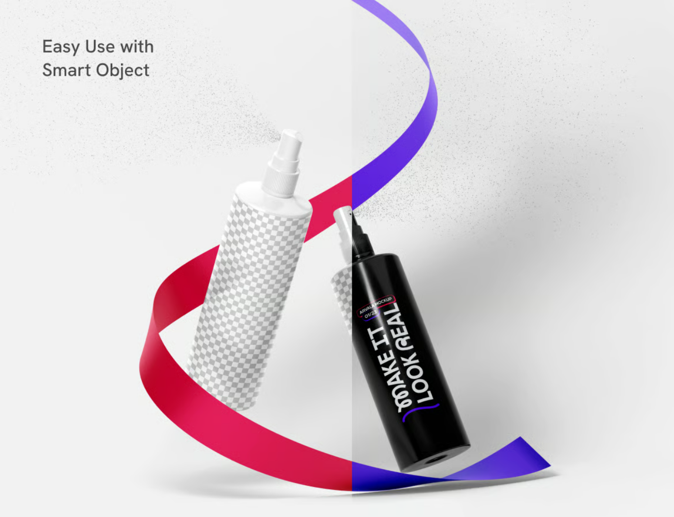 2025新款化妆品喷雾3D模型PSD分层透明背景高清质感样机素材Cosmetic Spray Mockup-果觅网