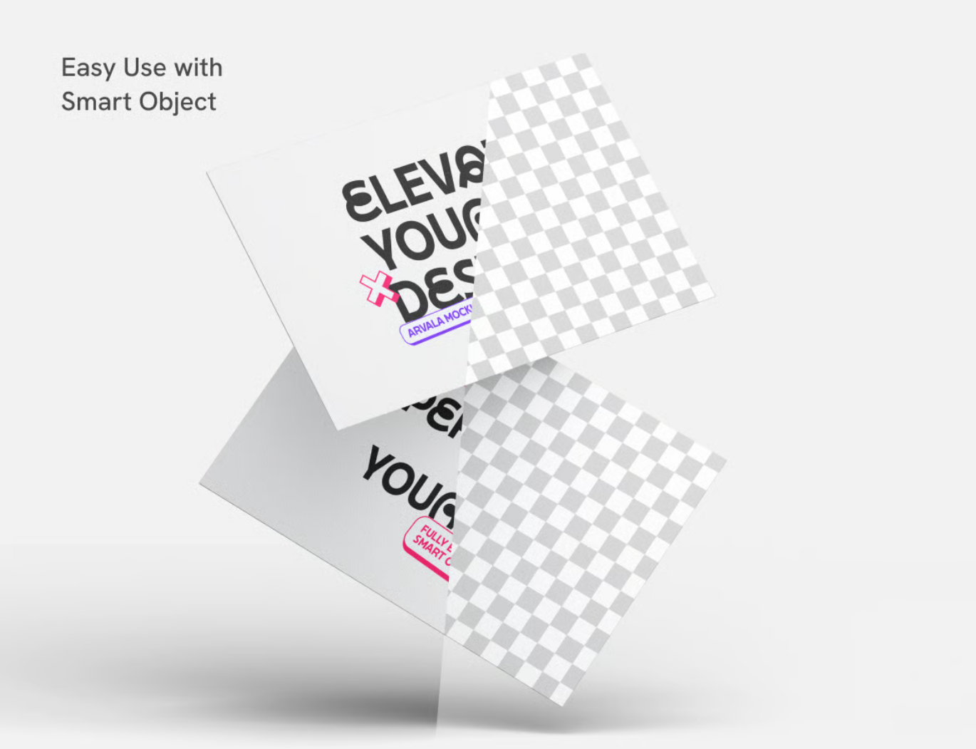 高端商务名片样机PSD分层可编辑企业VI设计品牌展示模板Business Card Mockup-果觅网