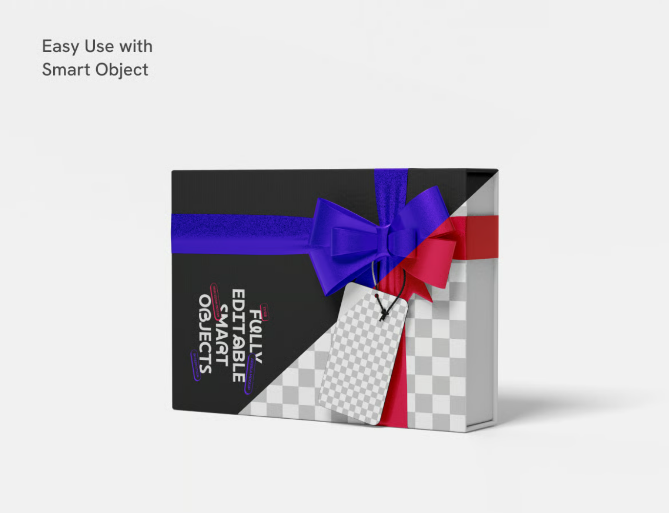 高端Hampers Box分层PS样机3D展示可编辑PSD智能图层电商包装MockupHampers Box Mockup-果觅网