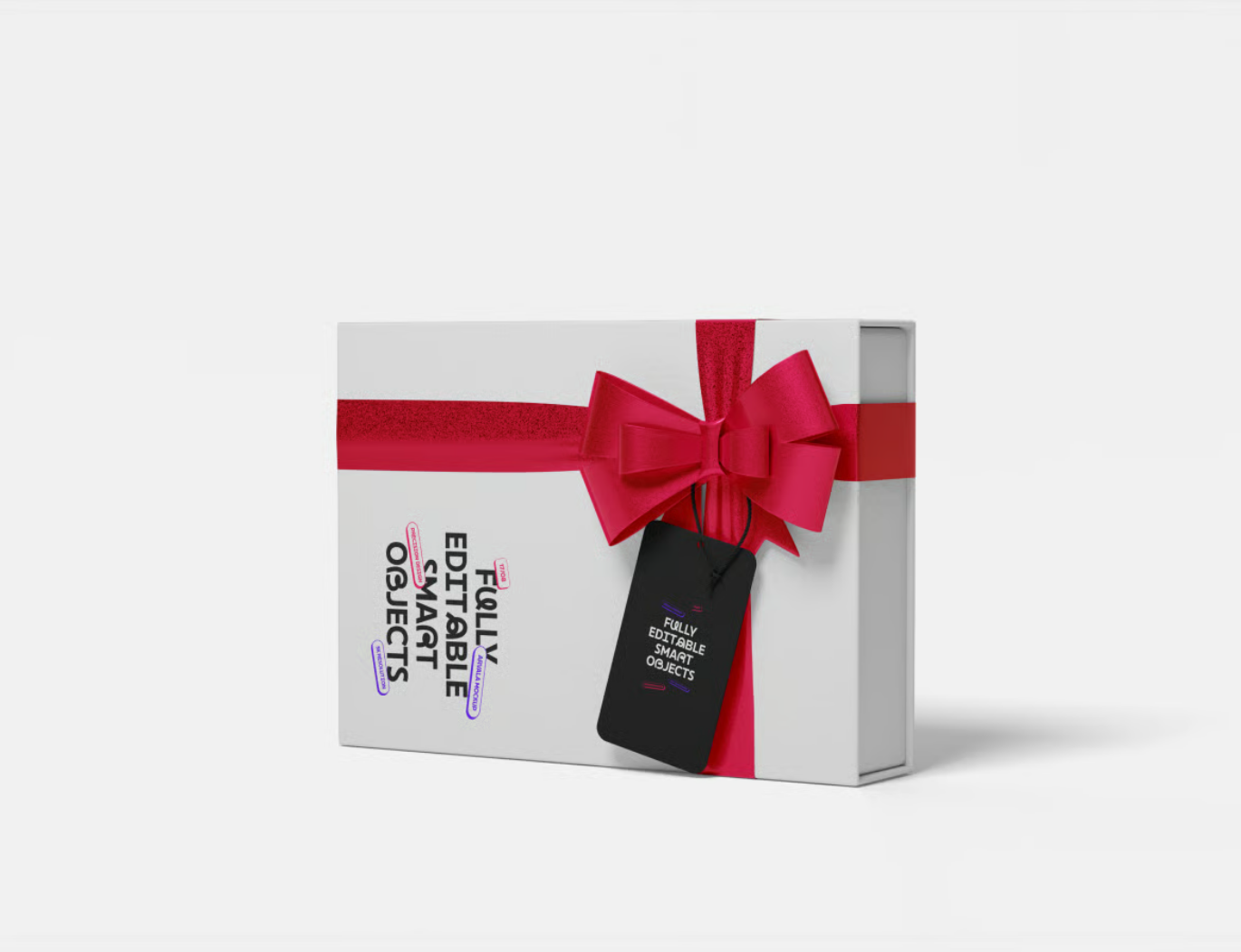 高端Hampers Box分层PS样机3D展示可编辑PSD智能图层电商包装MockupHampers Box Mockup-果觅网