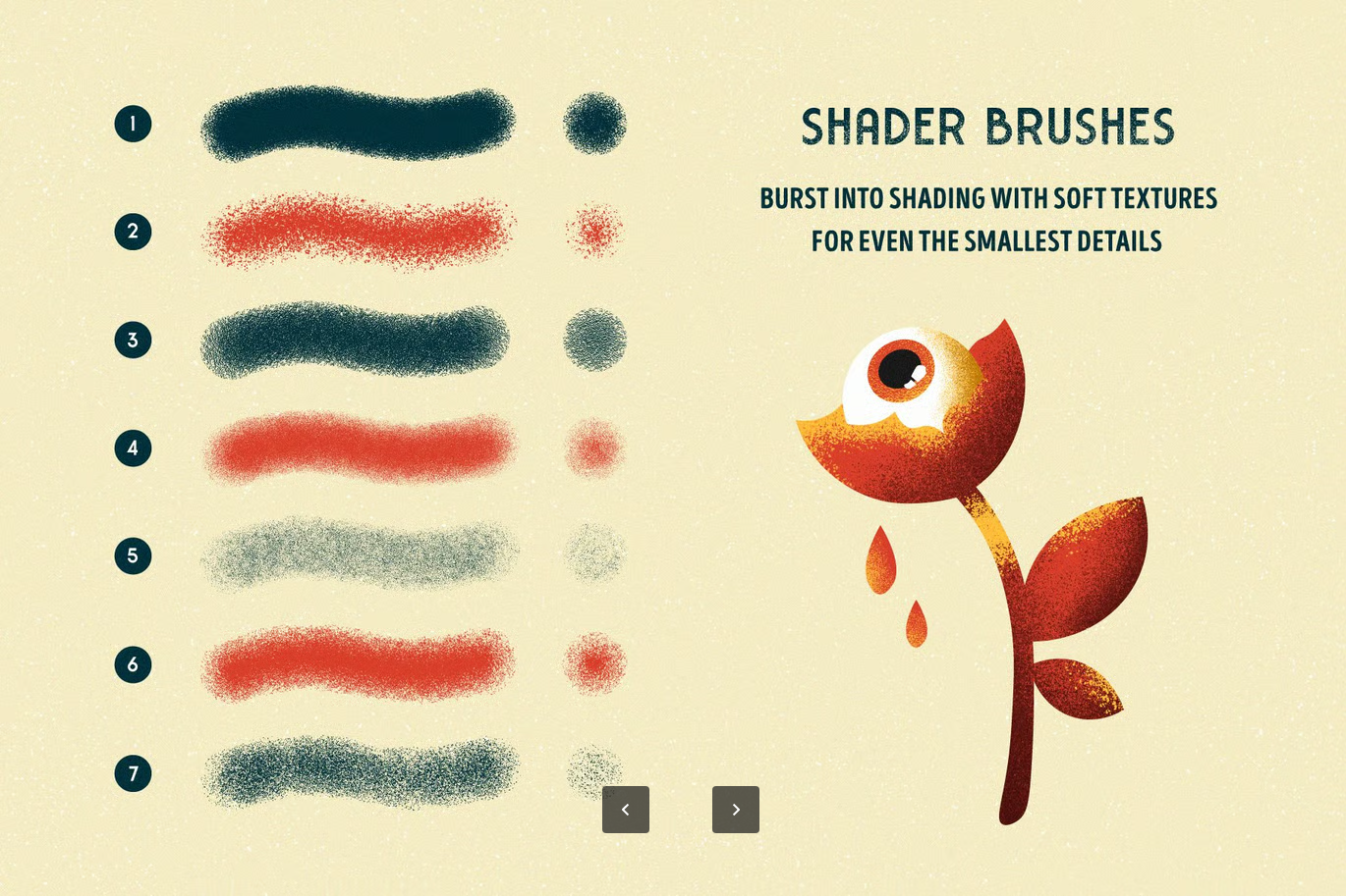 AI笔刷PS插件矢量纹理3D效果一键生成设计师必备材质包Shader BrushesShader Brushes for Illustrator-果觅网