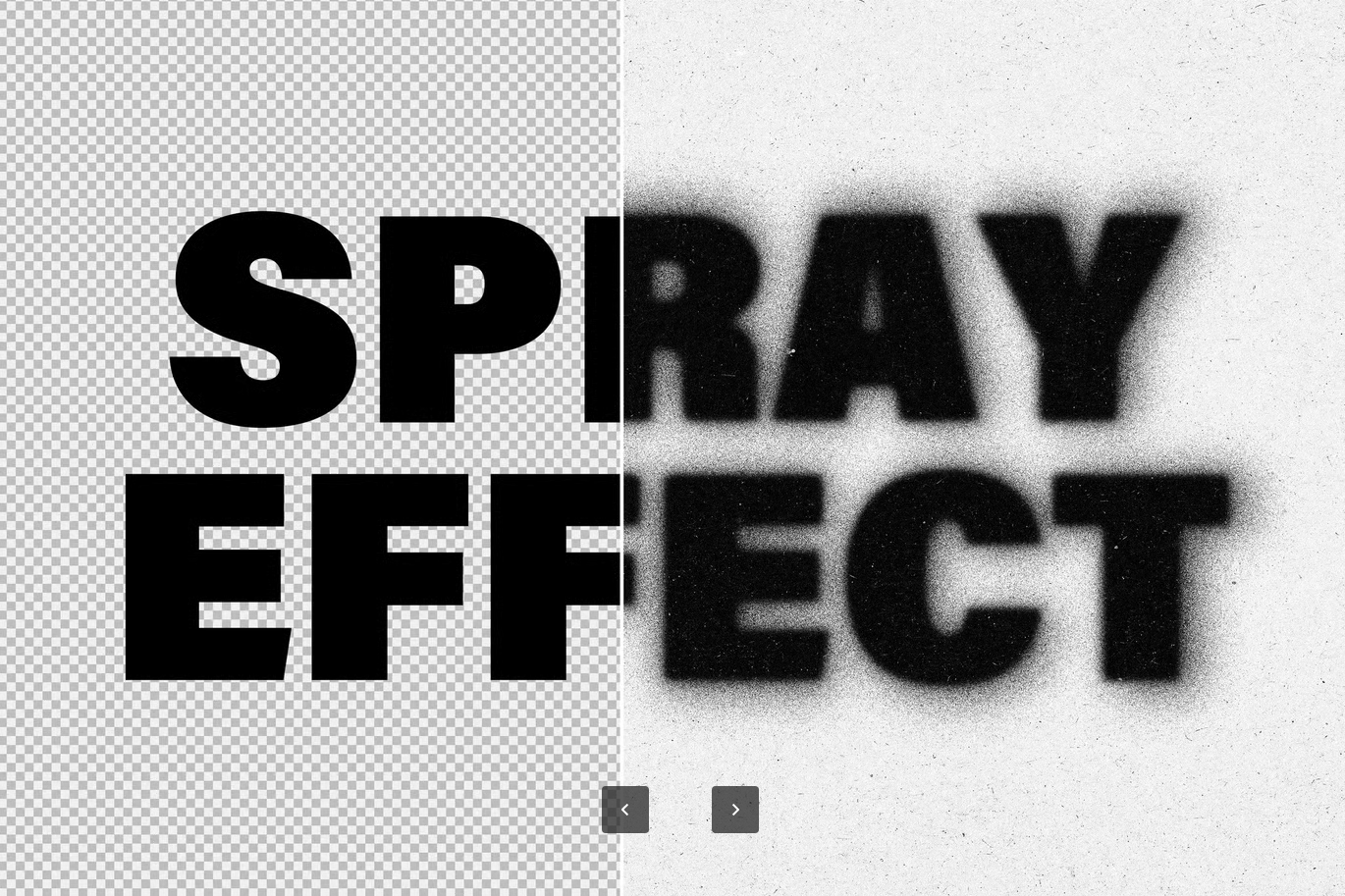 街头风喷漆文字LOGO特效一键生成PS动作涂鸦风格自动图层样式Spray Style Text & Logo Effect-果觅网