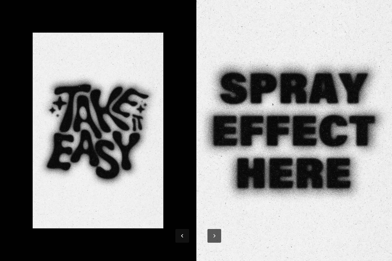 街头风喷漆文字LOGO特效一键生成PS动作涂鸦风格自动图层样式Spray Style Text & Logo Effect-果觅网