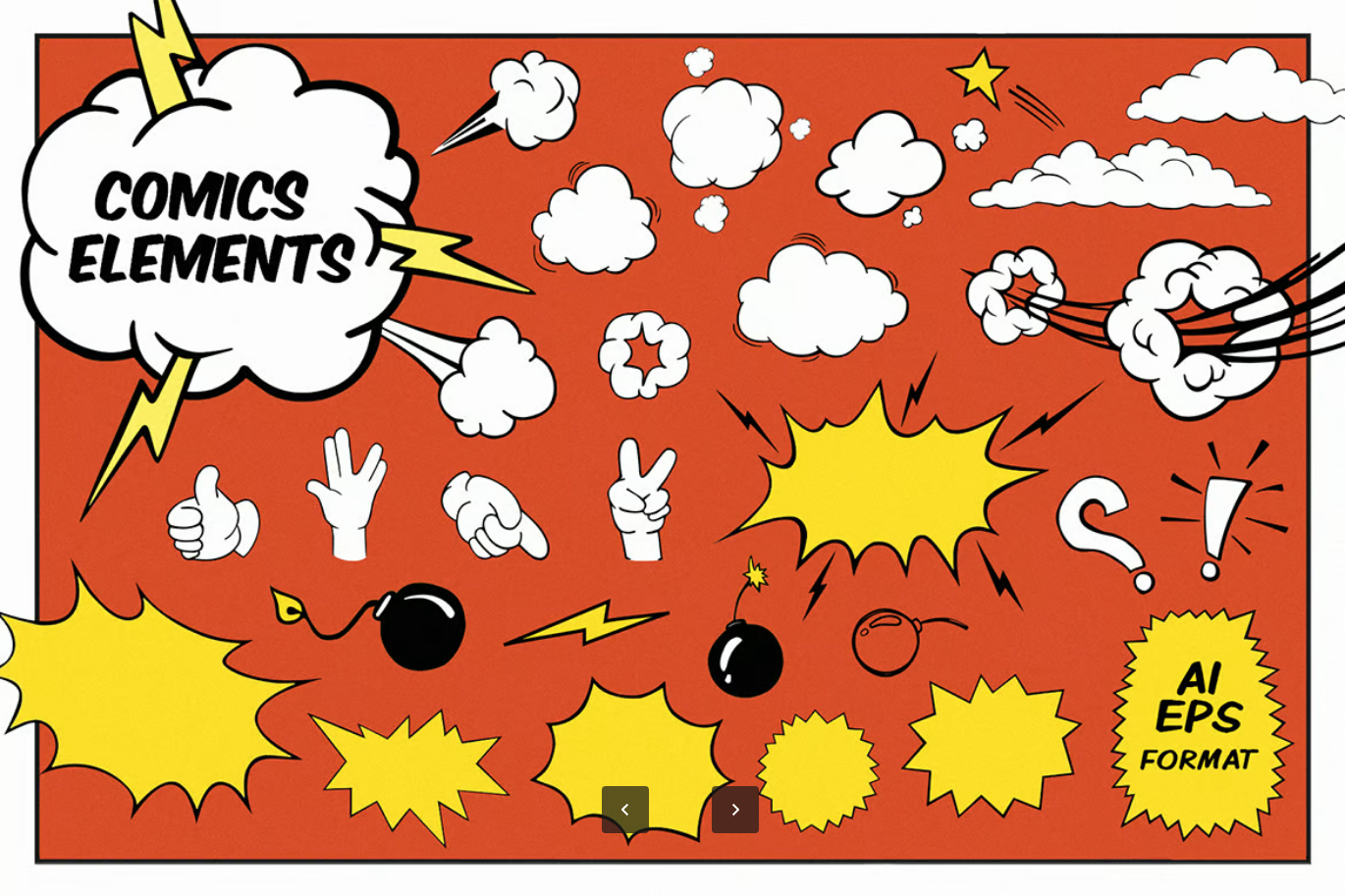 专业版PS漫画动作插件一键生成多风格动漫滤镜创意设计素材包Comics Creator-果觅网