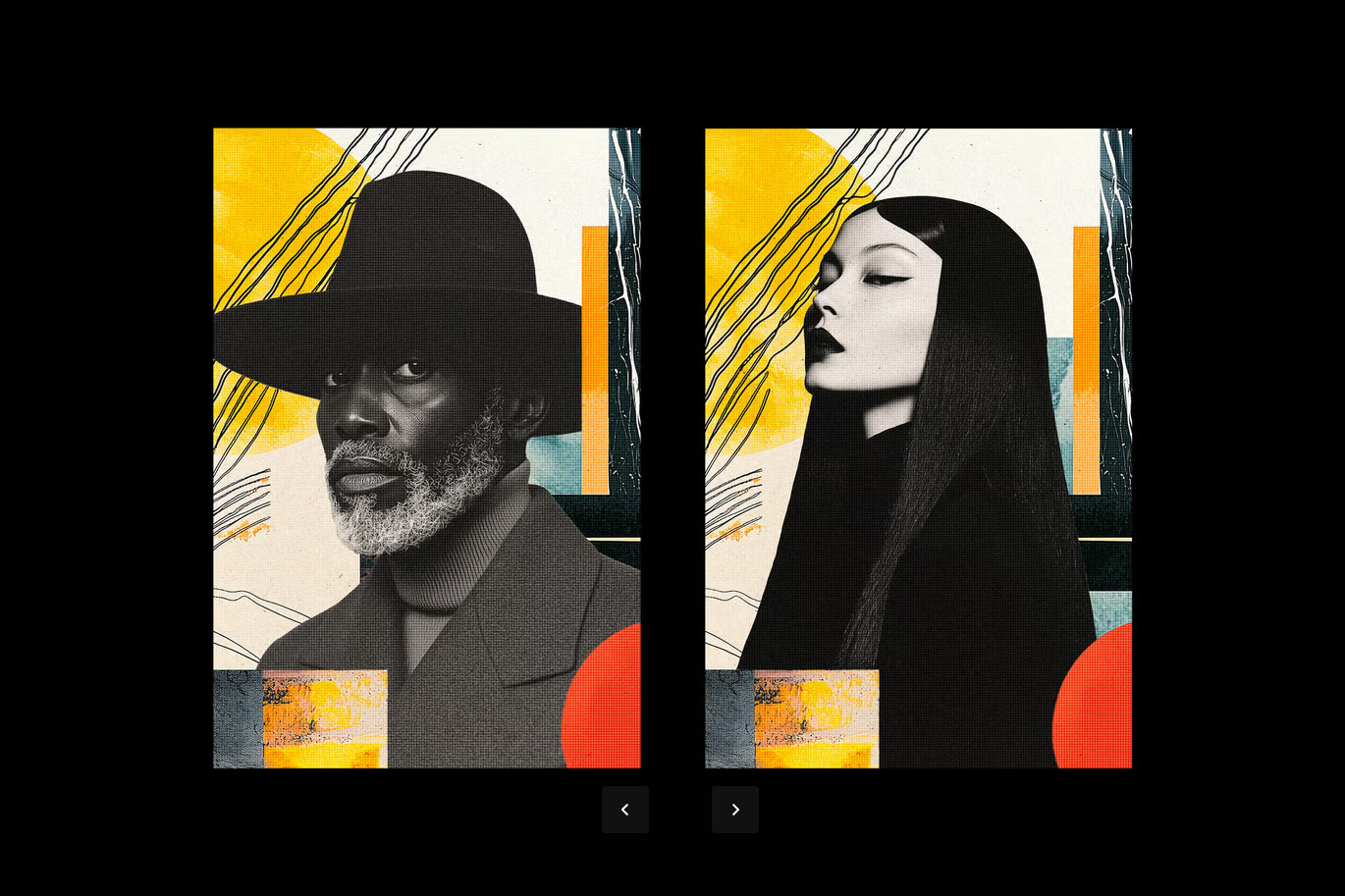 PS动作抽象拼贴照片特效一键生成创意设计高级感模板素材Abstract Collage Photo Effect-果觅网