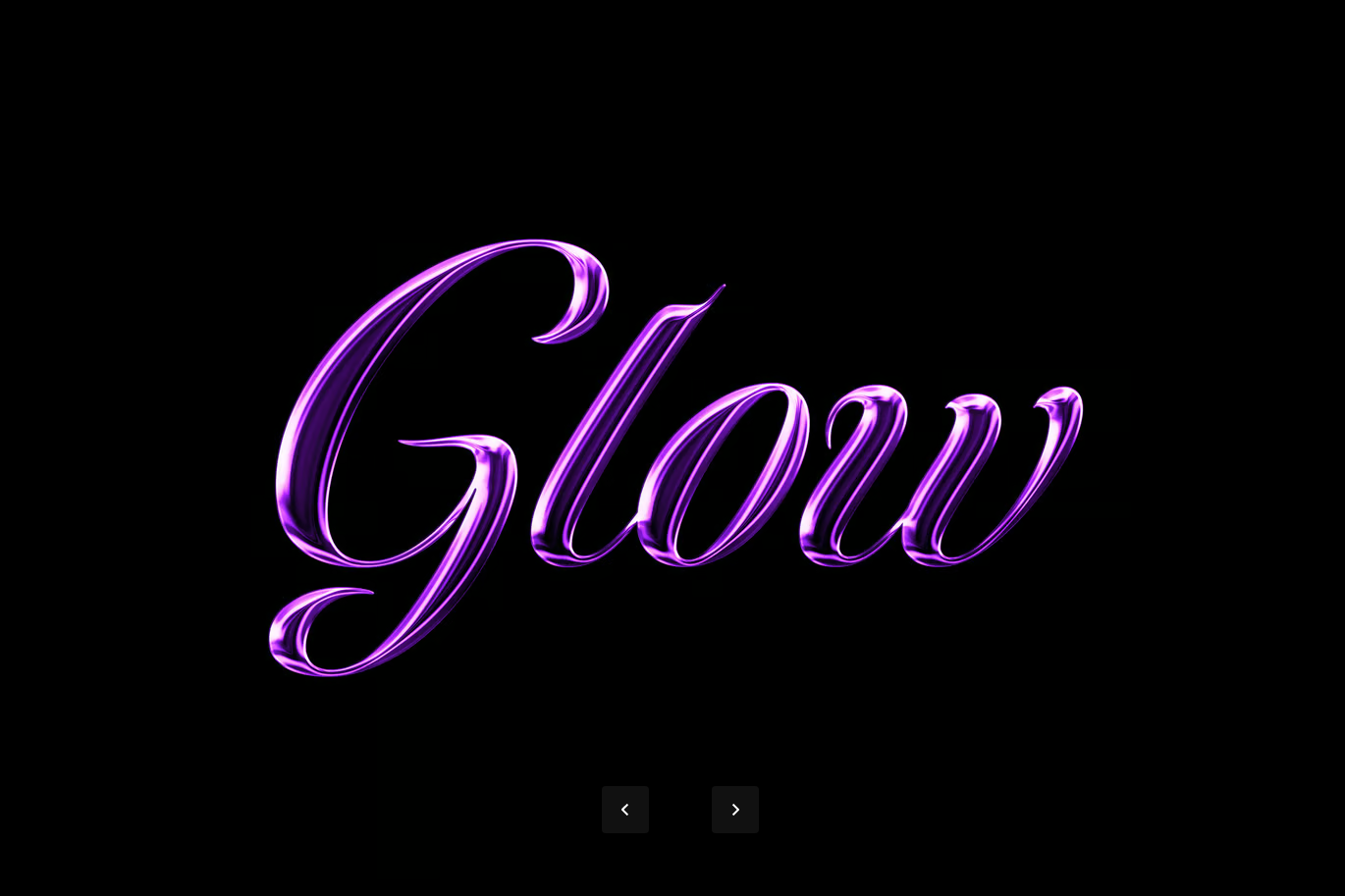 PS动作一键生成金属质感镀铬文字特效LOGO设计高端质感设计师必备Shiny Chrome Text & Logo Effect-果觅网