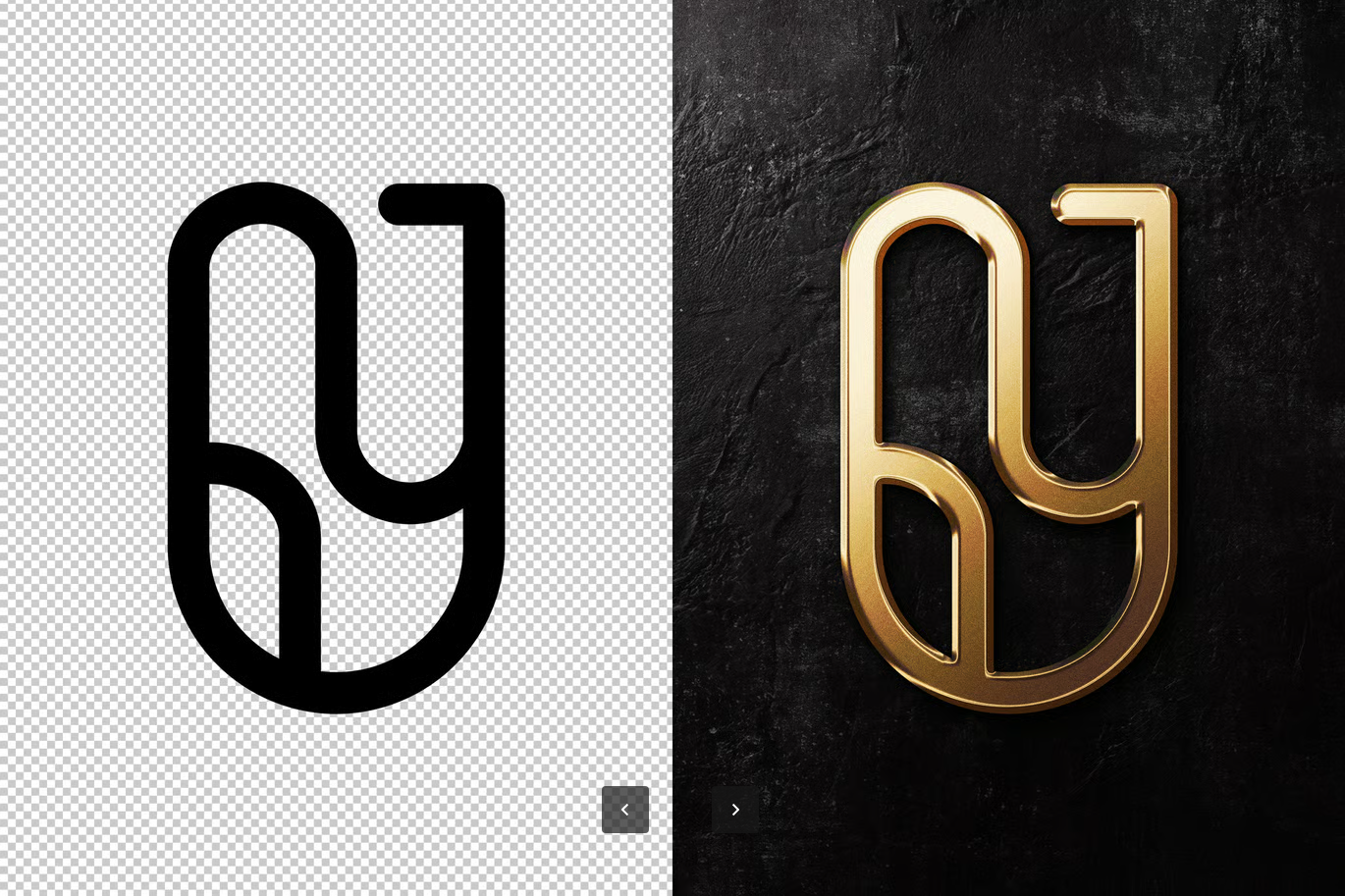 2025爆款PS金色发光文字特效一键生成3D立体高级感logo光效预设Glowing Gold Text & Logo Effect-果觅网