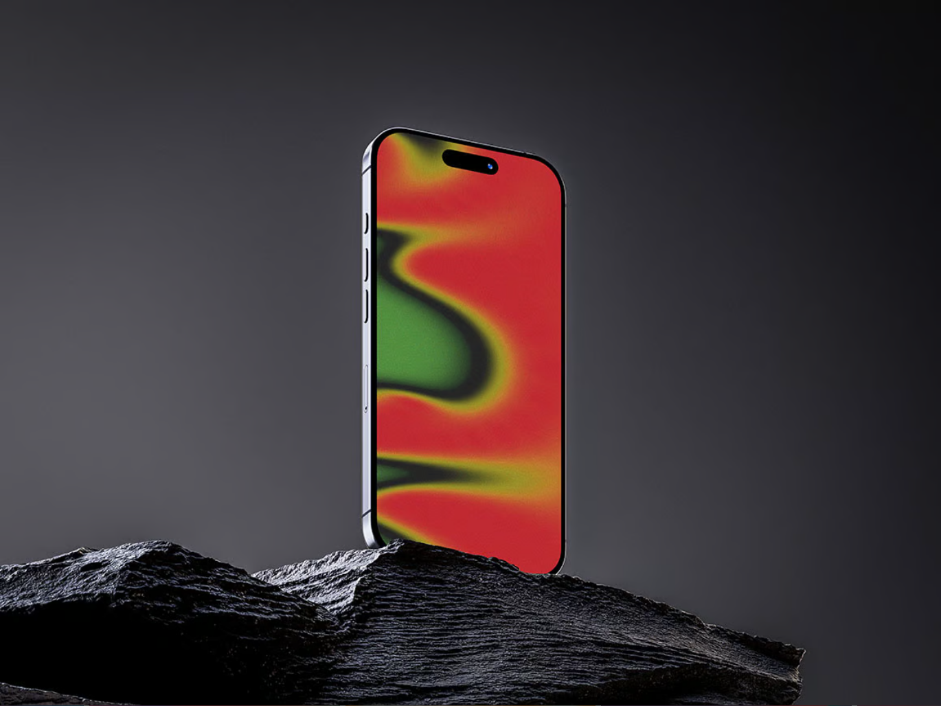 红色玫瑰液体渐变纹理高清设计背景素材4K分辨率可编辑PSDRedrose Liquid Gradient Texture Background-果觅网