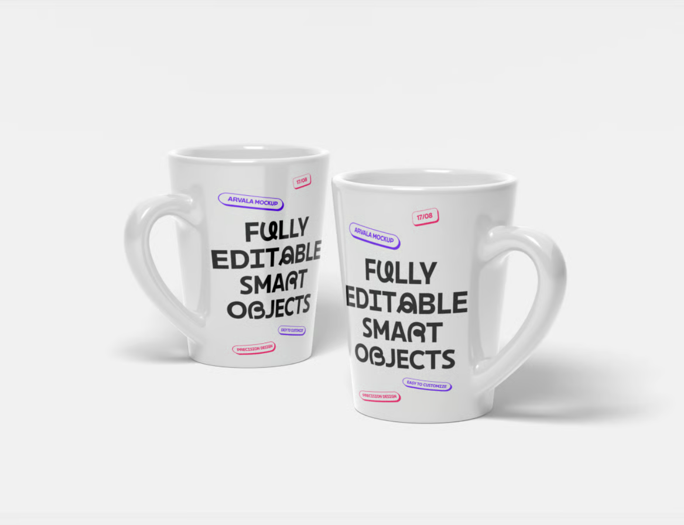 PS样机马克杯3D模型高清模板展示效果设计素材可编辑分层文件Mug Mockup-果觅网