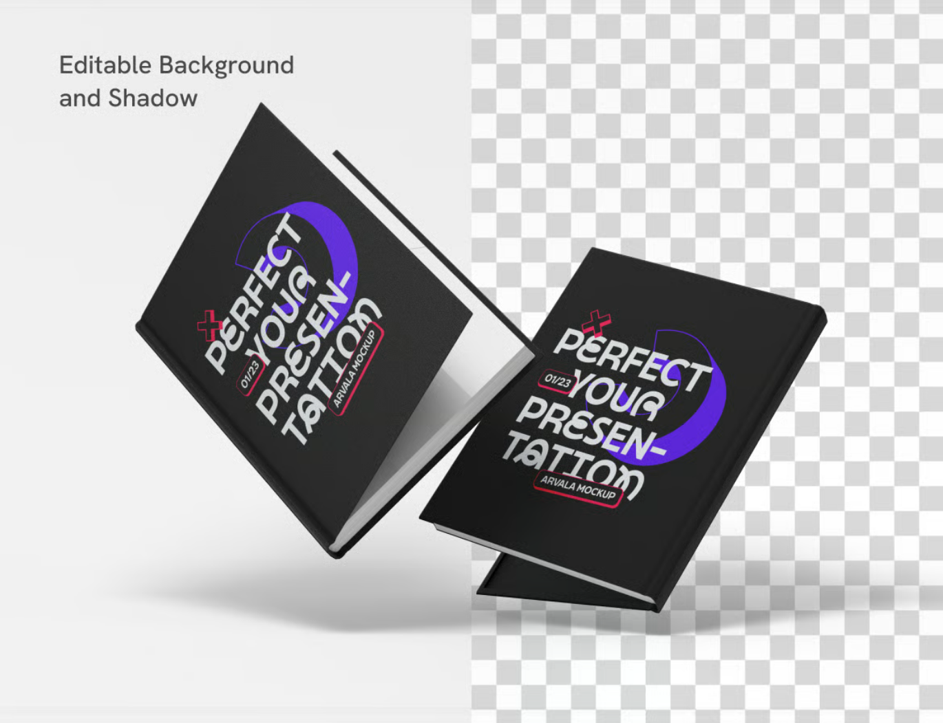 专业书籍封面样机PSD分层可编辑高精度立体展示设计素材mockupBook Cover Mockup-果觅网