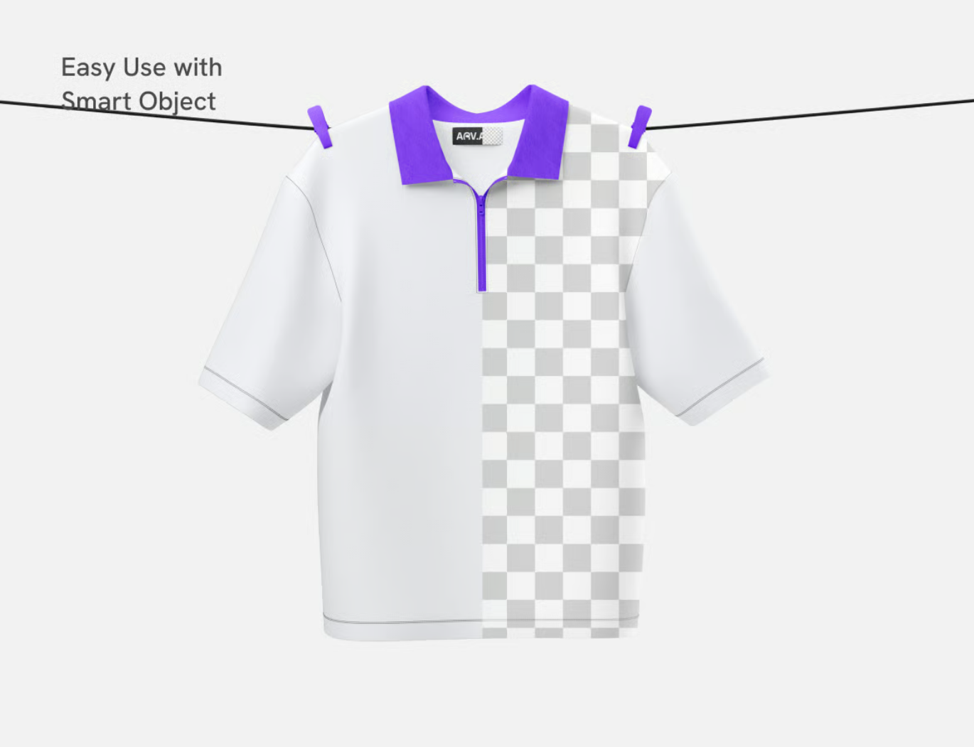 oversize polo衫样机素材psd分层mockup模板服装设计立体展示可编辑Oversize Polo Shirt Mockup-果觅网