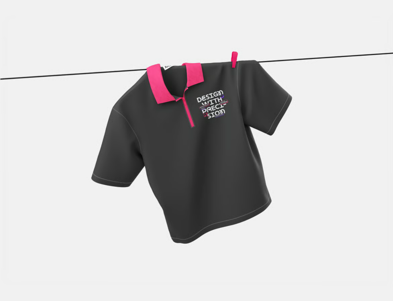 oversize polo衫样机素材psd分层mockup模板服装设计立体展示可编辑Oversize Polo Shirt Mockup-果觅网
